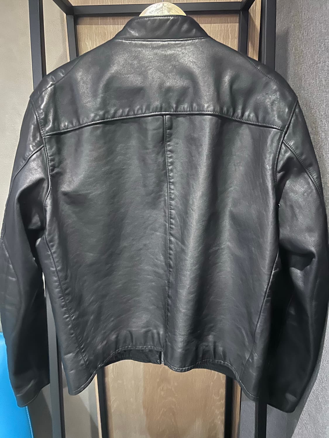 폴로 랄프 로렌 카우 레더 모토 레이서 자켓 L 상품이미지2