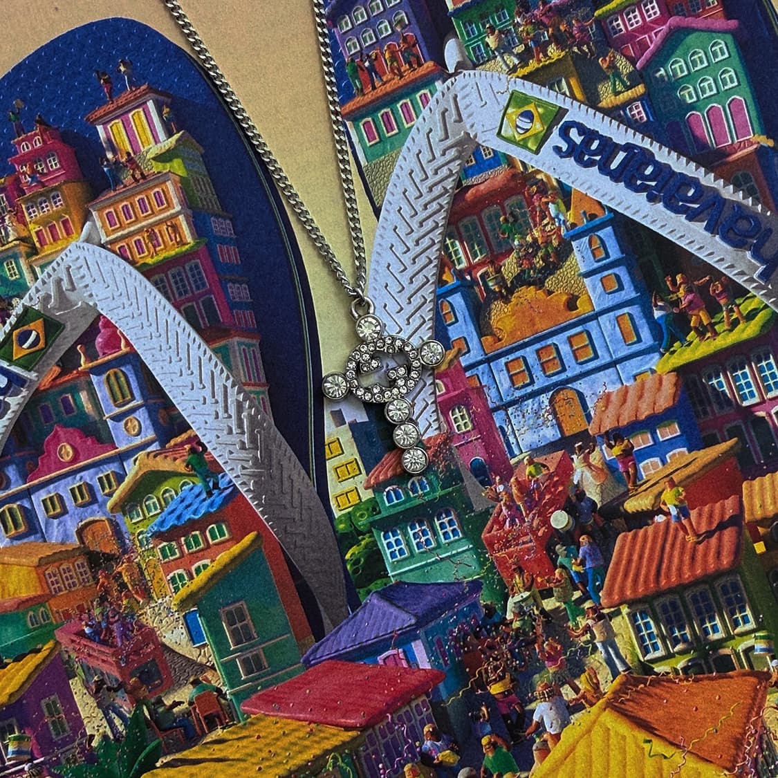 구찌 크로스 다이아 목걸이 상품이미지2