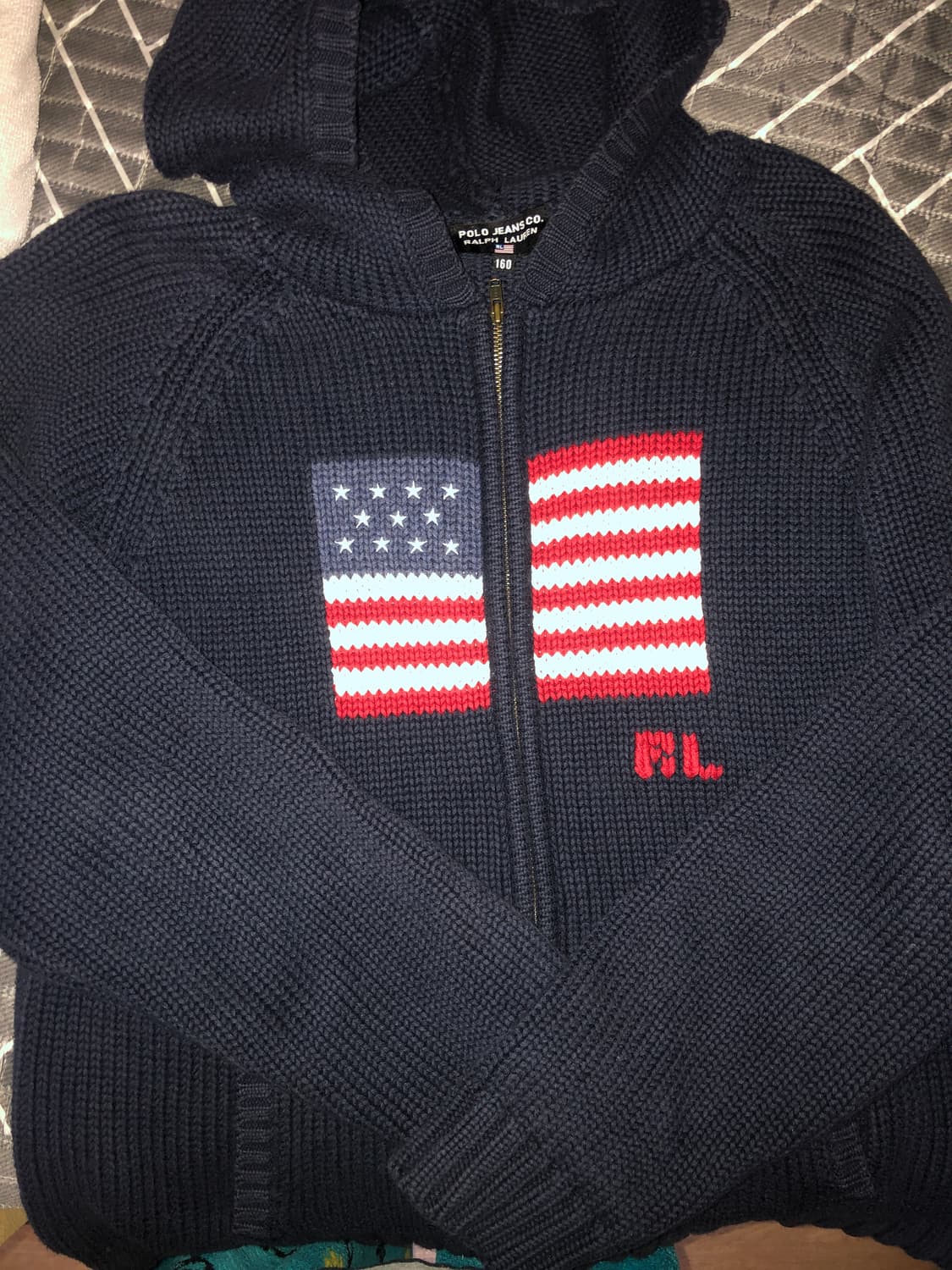 폴로 성조기 후드집업 상품이미지1