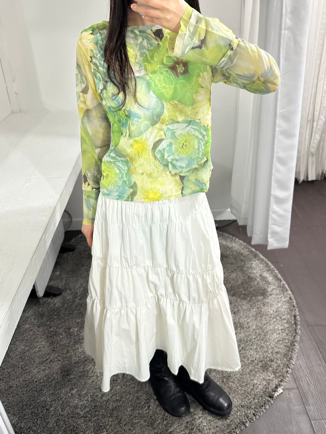 tout a coup white skirt 상품이미지3