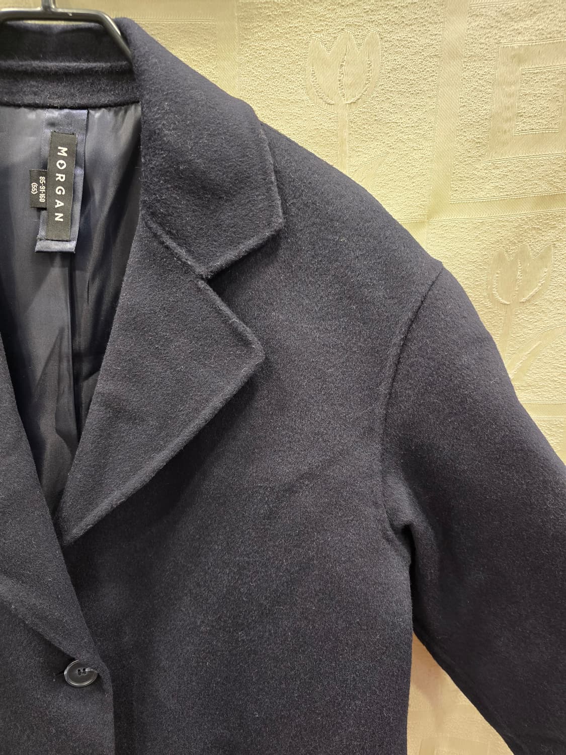 모르간 핸드메이드 네이비 숏 코트 55~66 상품이미지3