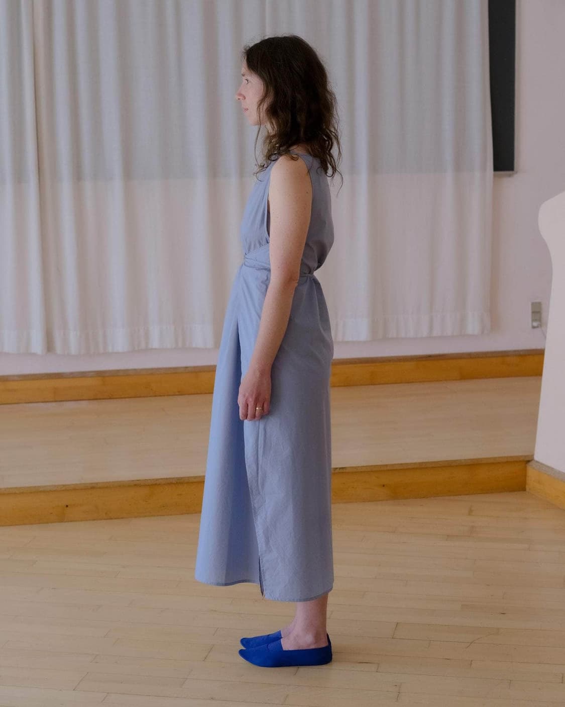 [XS,S,M]베이스레인지 Decti 드레스/넬슨 블루 상품이미지3