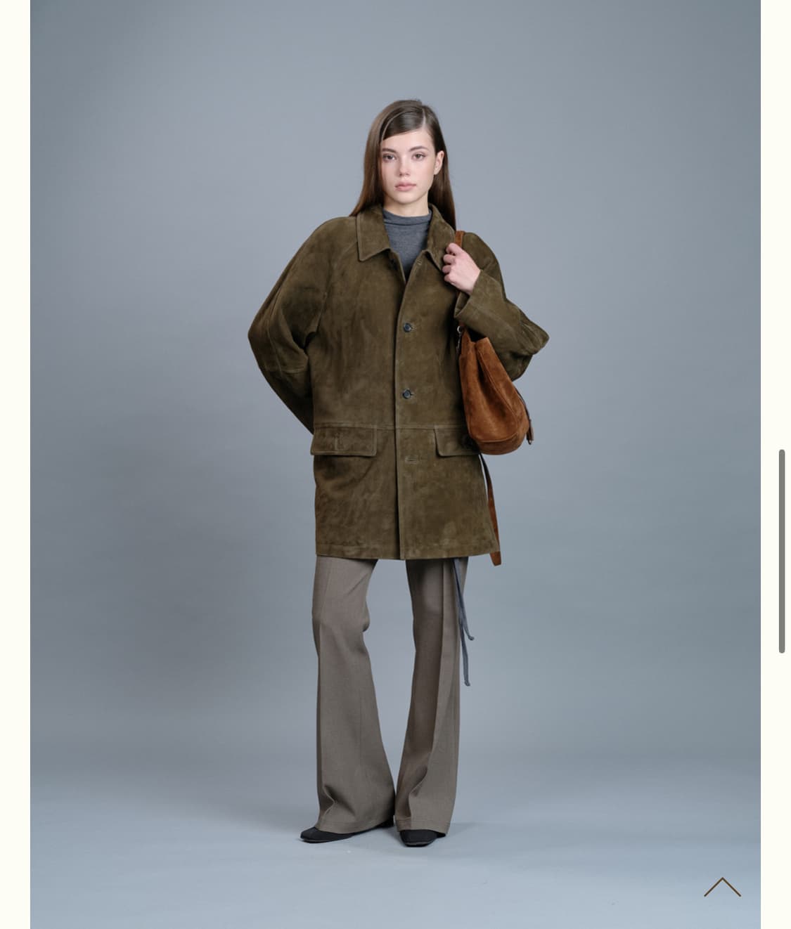 ribbonbit 리본빛 Nilson Suede Jacket 카키 상품이미지1