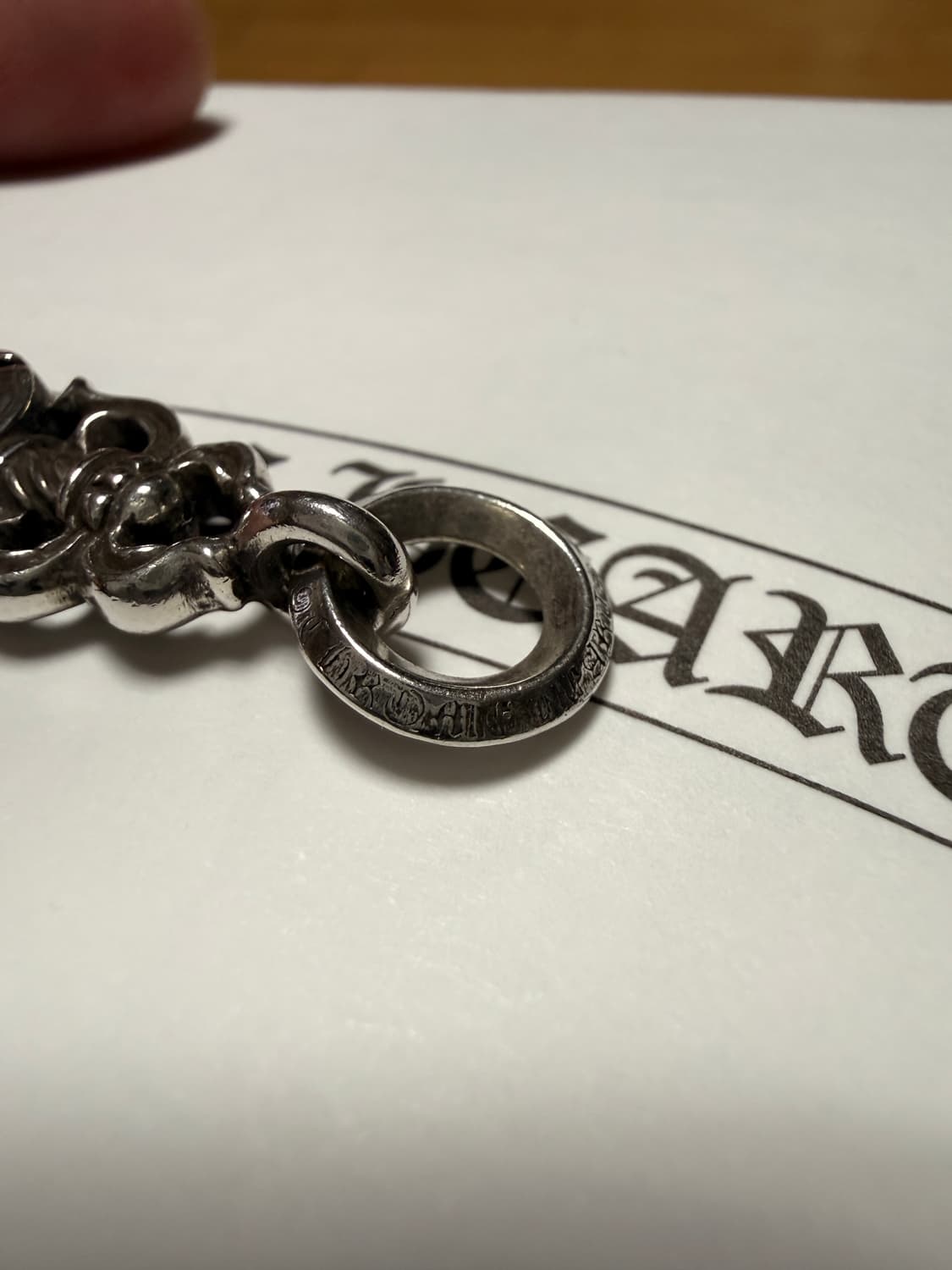 크롬하츠 5 대거 펜던트 실버 참 매장판 상품이미지4