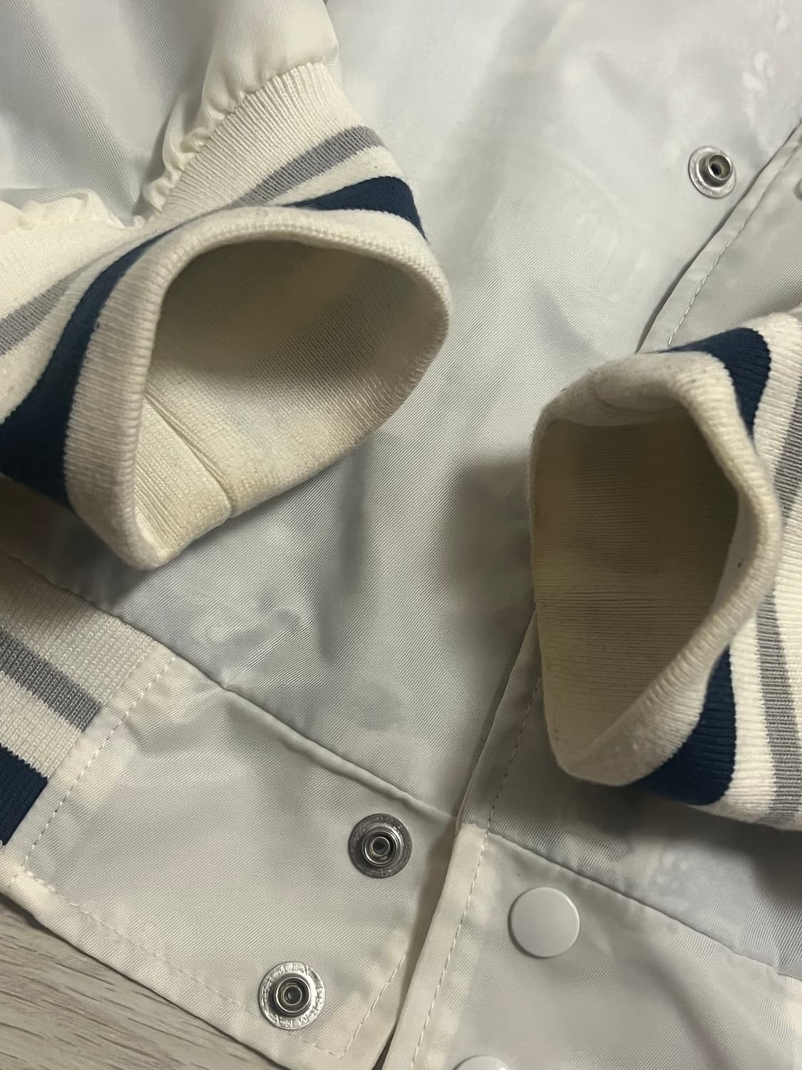 배디 야구점퍼 Varsity Baseball Jacket White 상품이미지5