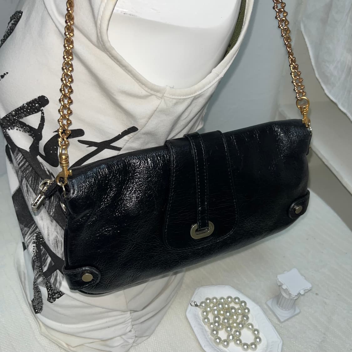 빈티지 버클 체인 숄더백 상품이미지5