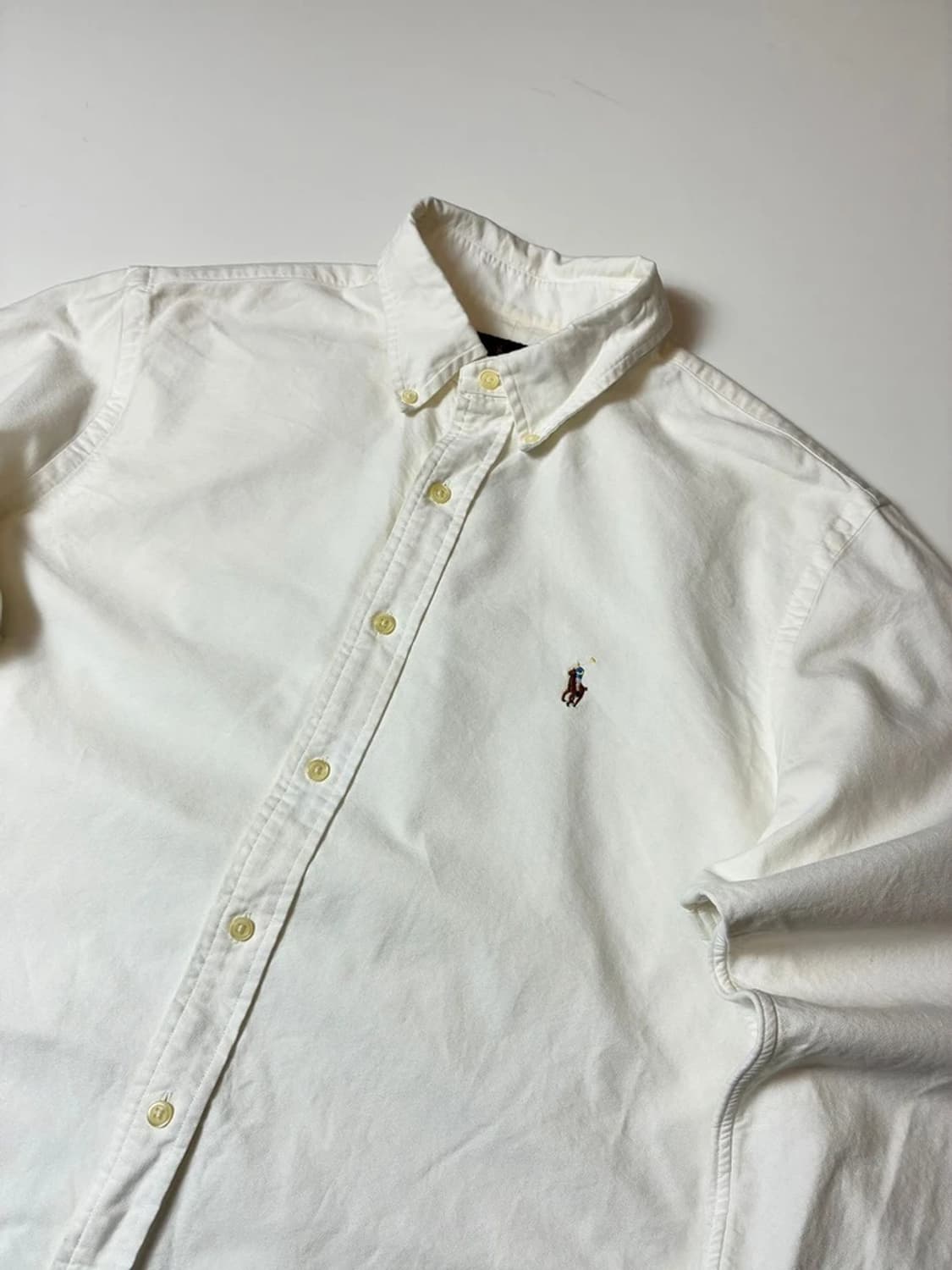 폴로 랄프로렌 옥스포드 자수 로고 화이트 셔츠 PN8092 상품이미지2