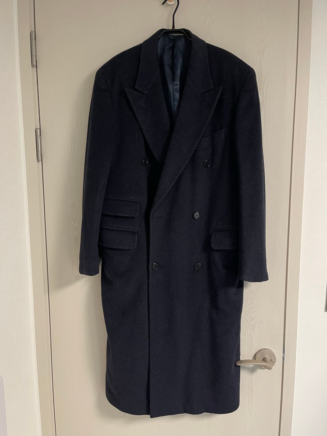 빈티지 발렌티노 꾸뛰르 캐시미어100%더블 롱 코트 48R 상품이미지1