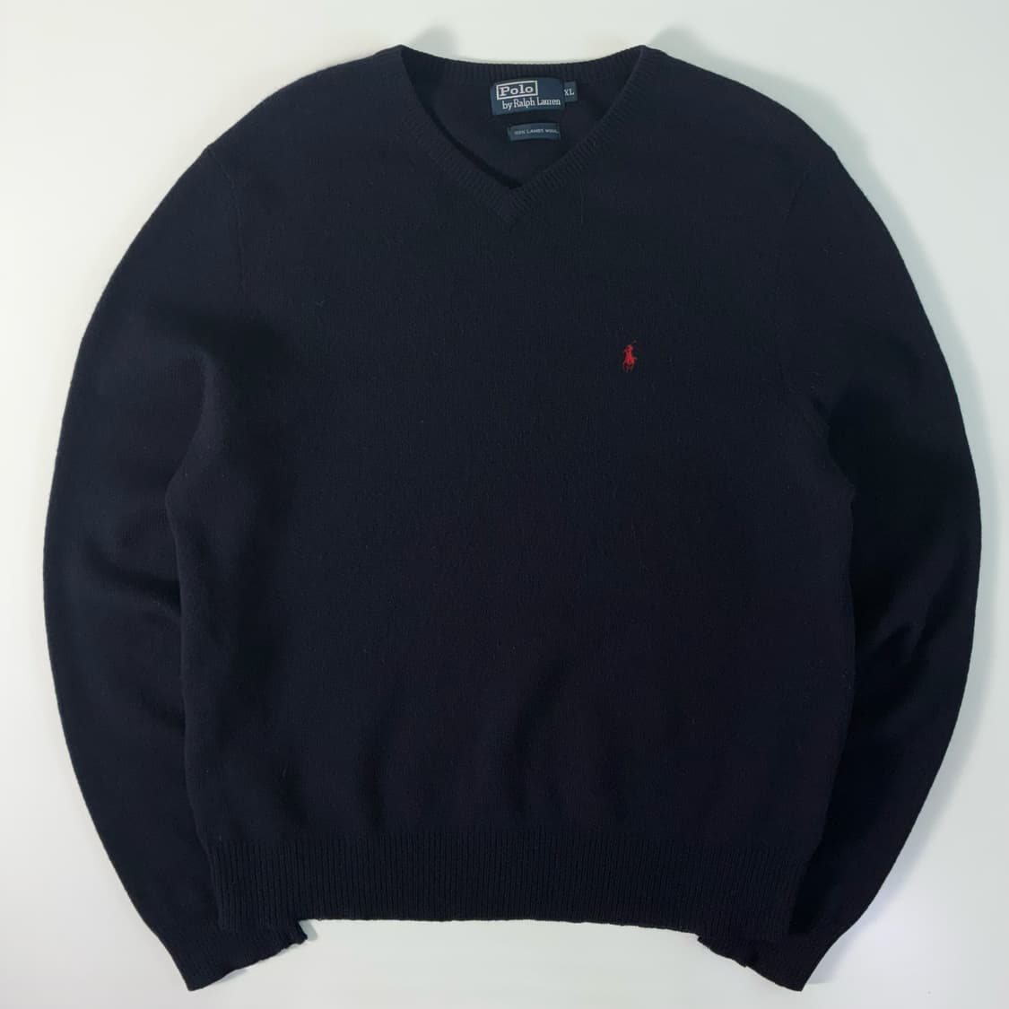 Polo   폴로 랄프로렌 자수 램스울 브이넥 니트 상품이미지1
