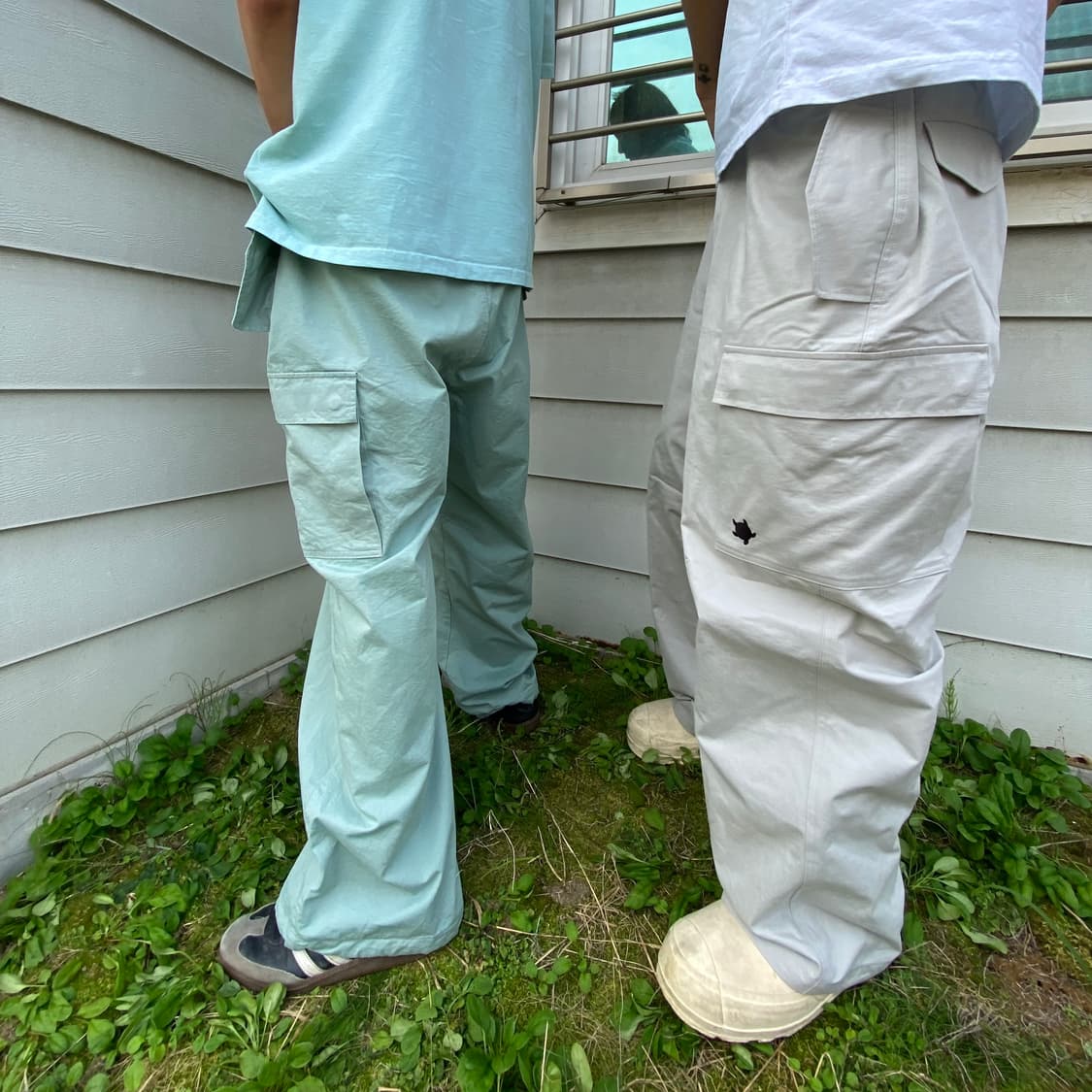 6 Pocket Wide Cargo Pants (dust/black) 상품이미지2