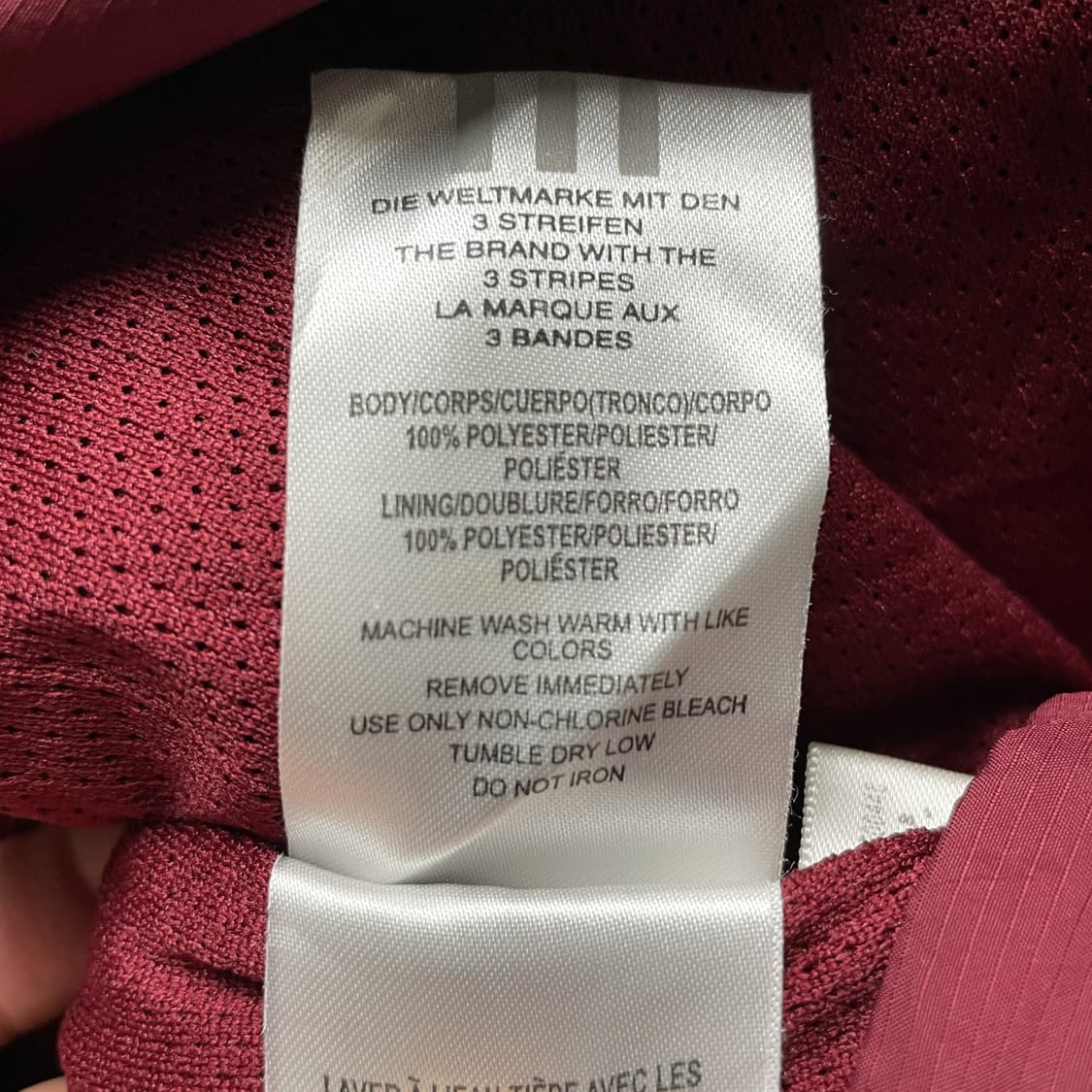 ADIDAS 00s 아디다스 빈티지 와인 윈드브레이커 상품이미지10