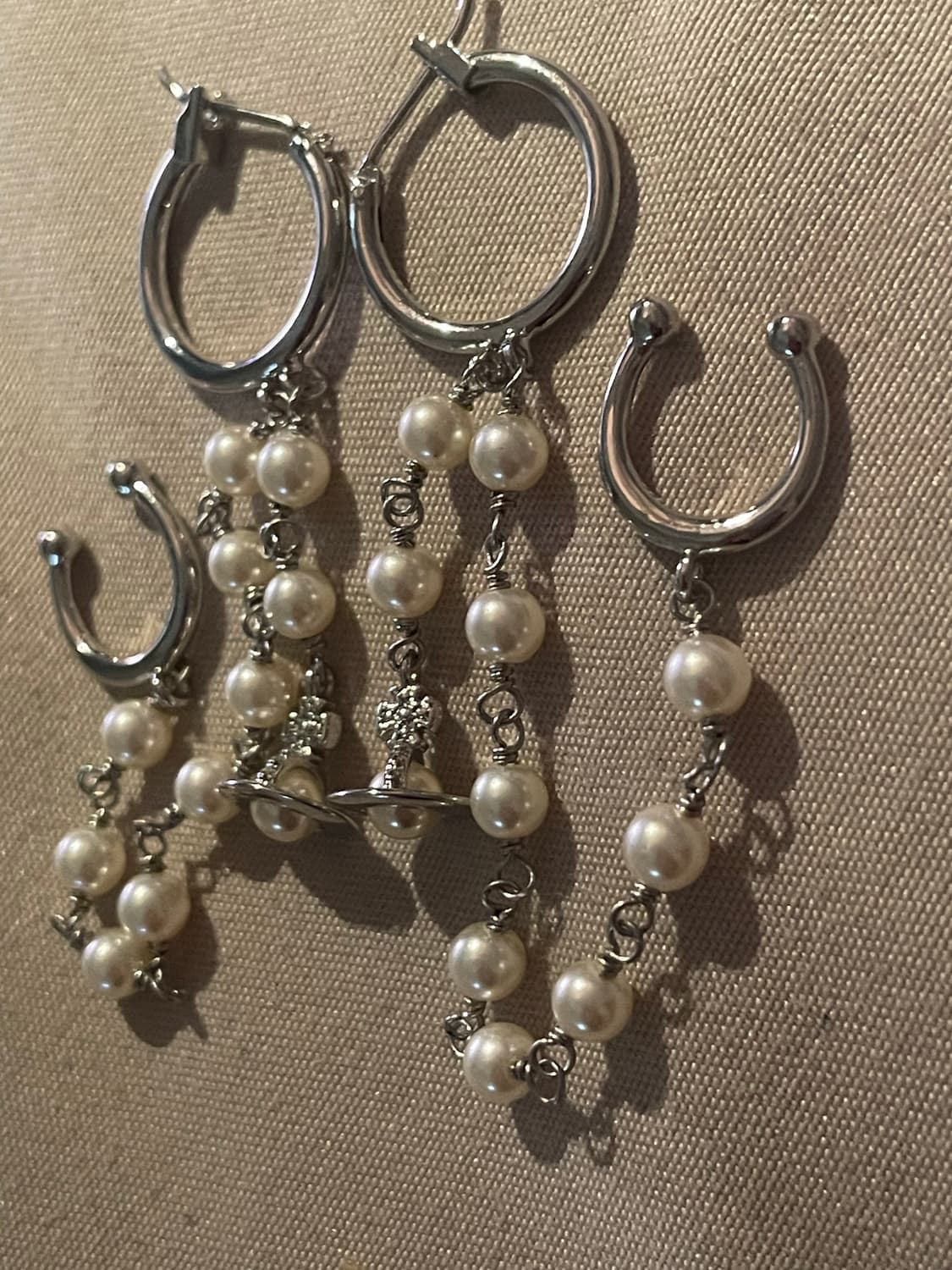 비비안웨스트우드 빈티지 레이어드 피어스 이어링 상품이미지7