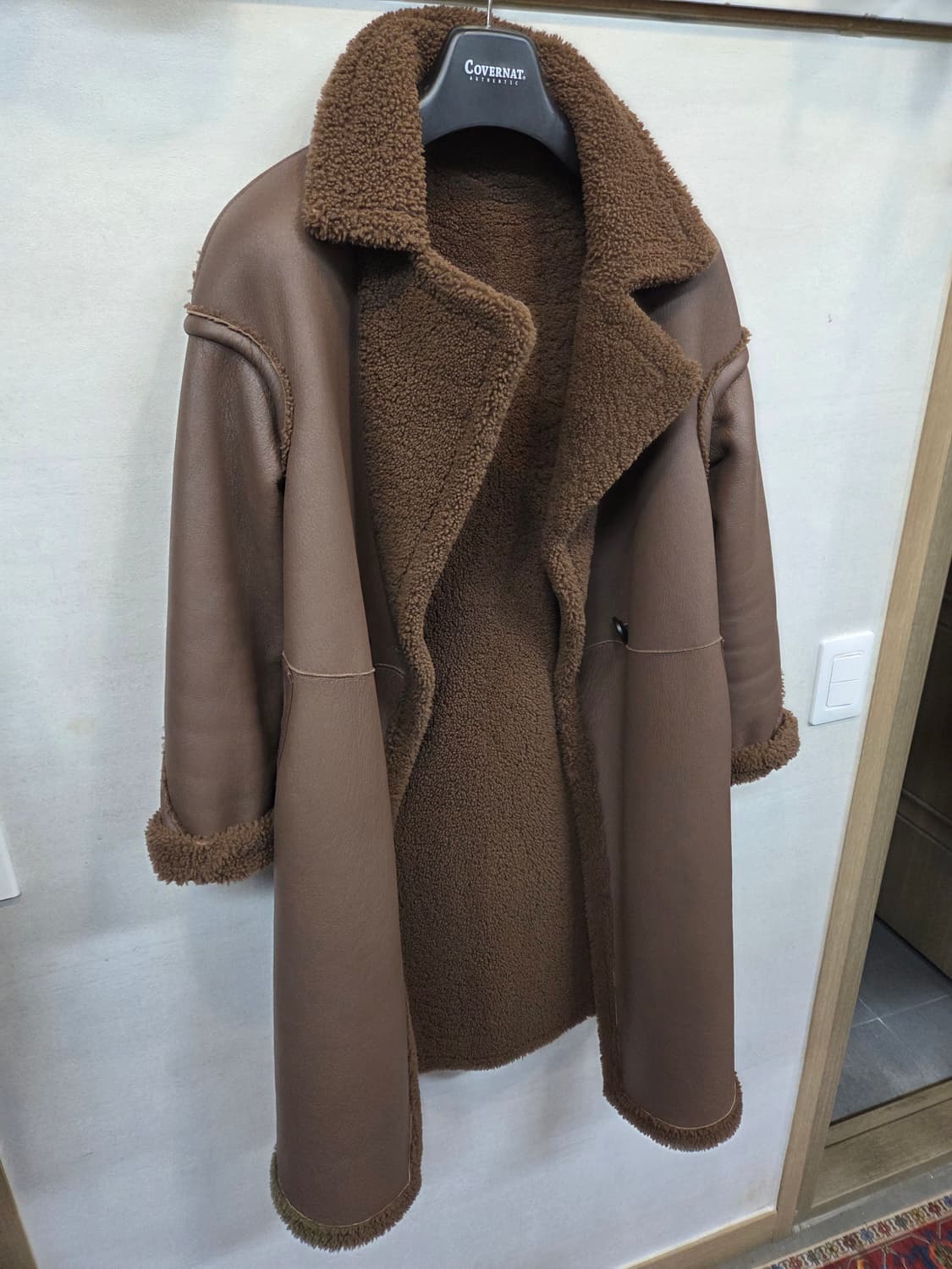 진도 양모피 양가죽 무스탕 코트 대략 66 상품이미지6