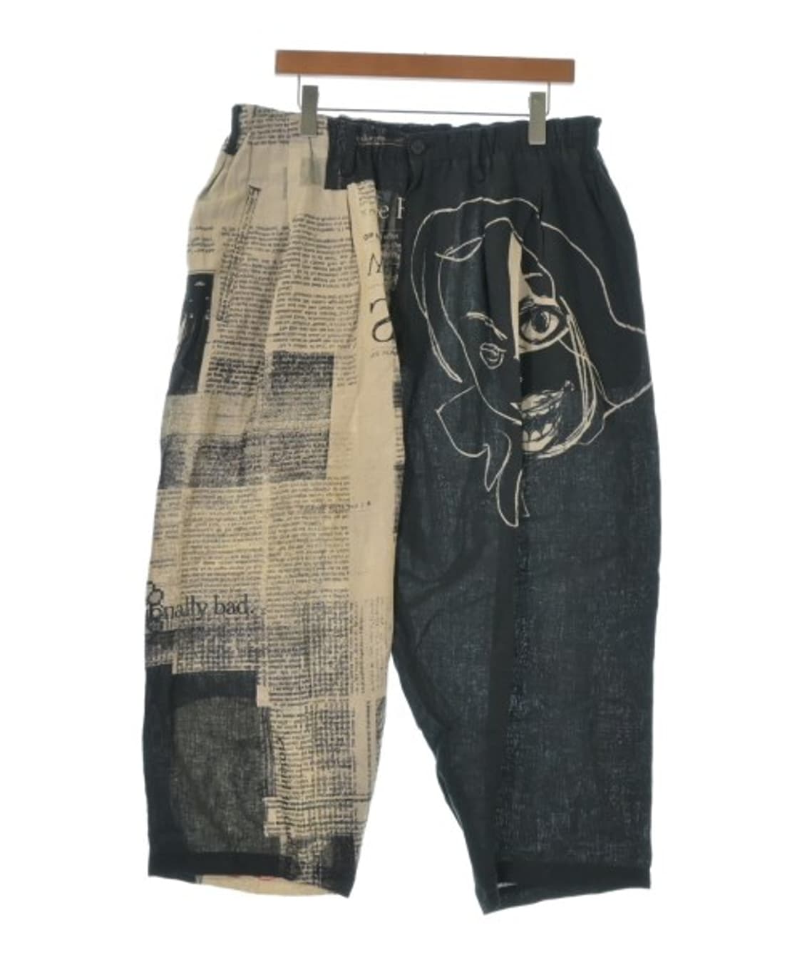 요지야마모토 뿌르옴므 프린팅 린넨팬츠 3size 상품이미지1