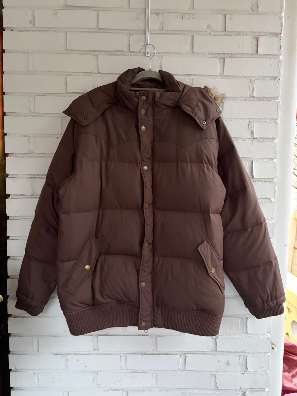 콜롬비아 브라운 패딩 자켓 상품이미지1