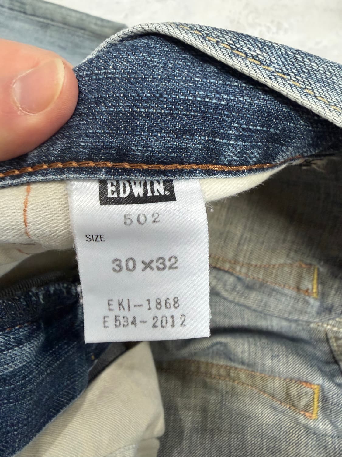 에드윈 502 청바지 남녀공용 일자 상품이미지5