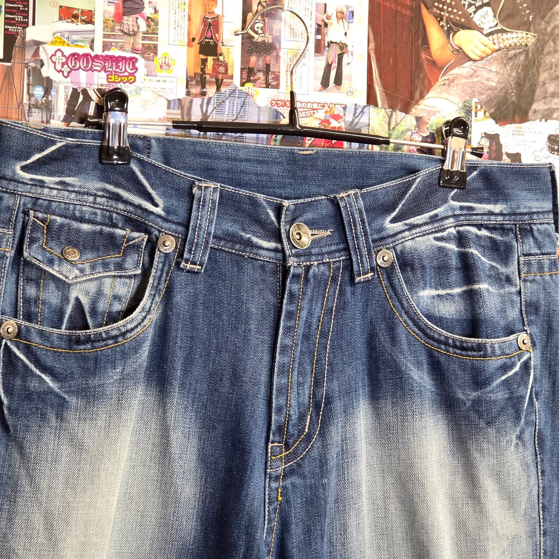 에버라스트 빈티지 워싱 와이드 데님 팬츠 상품이미지7