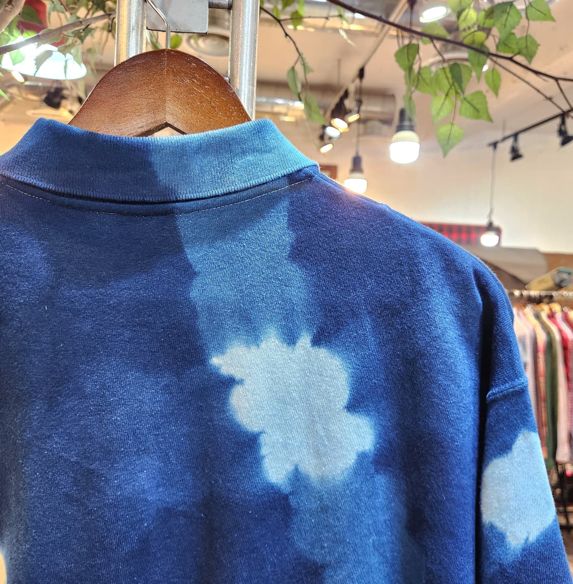 인디고  워싱 코튼 카라 반팔 상품이미지10