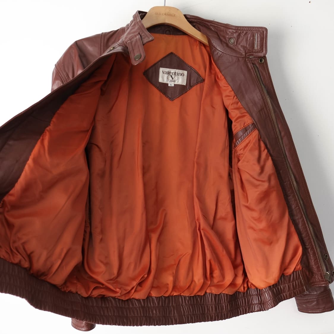 100/VALENTINO UOMO 발렌티노 빈티지 레더 봄버자켓 상품이미지6