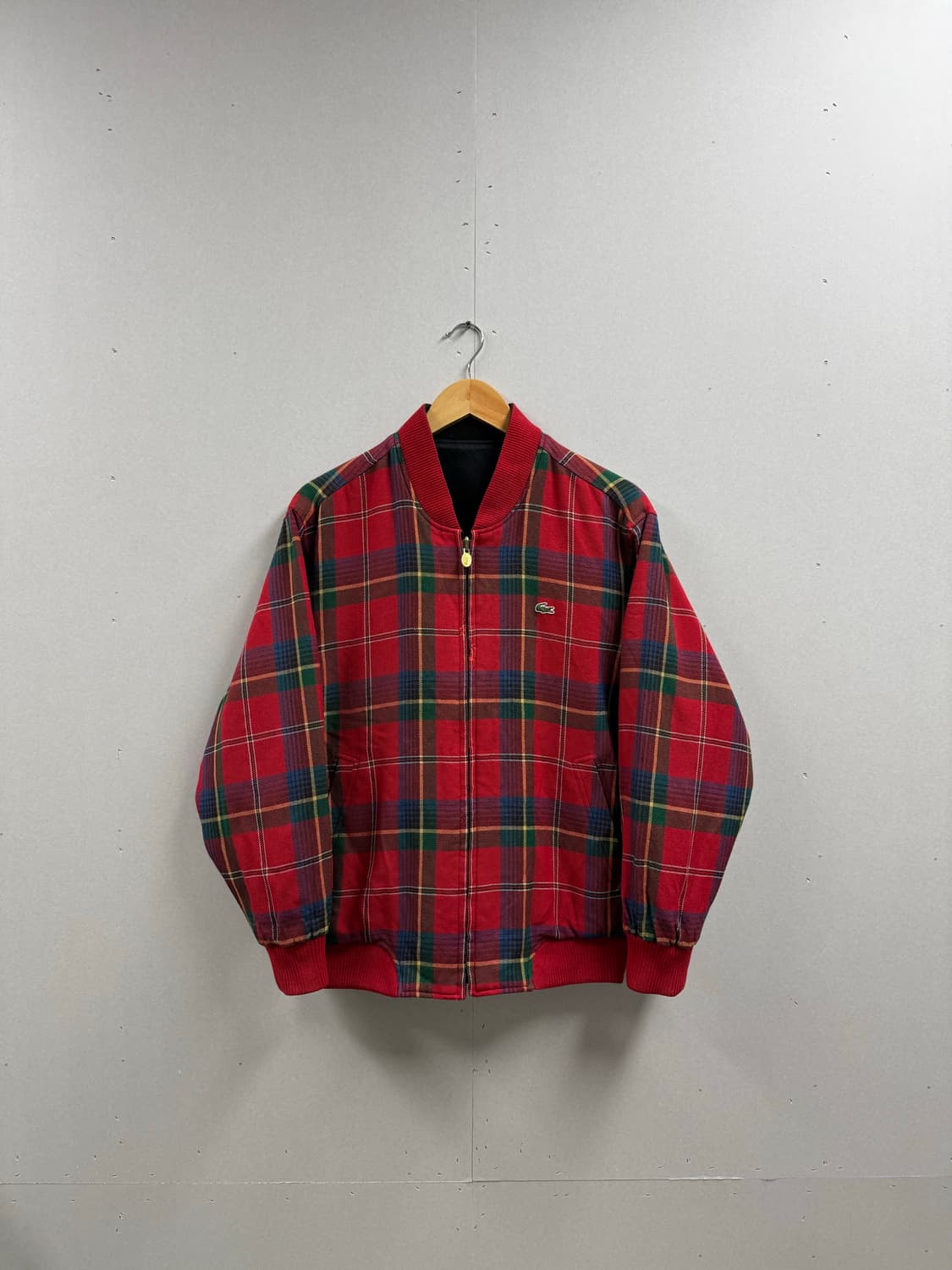 남성 95-100 / 라코스테 올드스쿨 리버시블 체크 블루종 자켓 상품이미지2