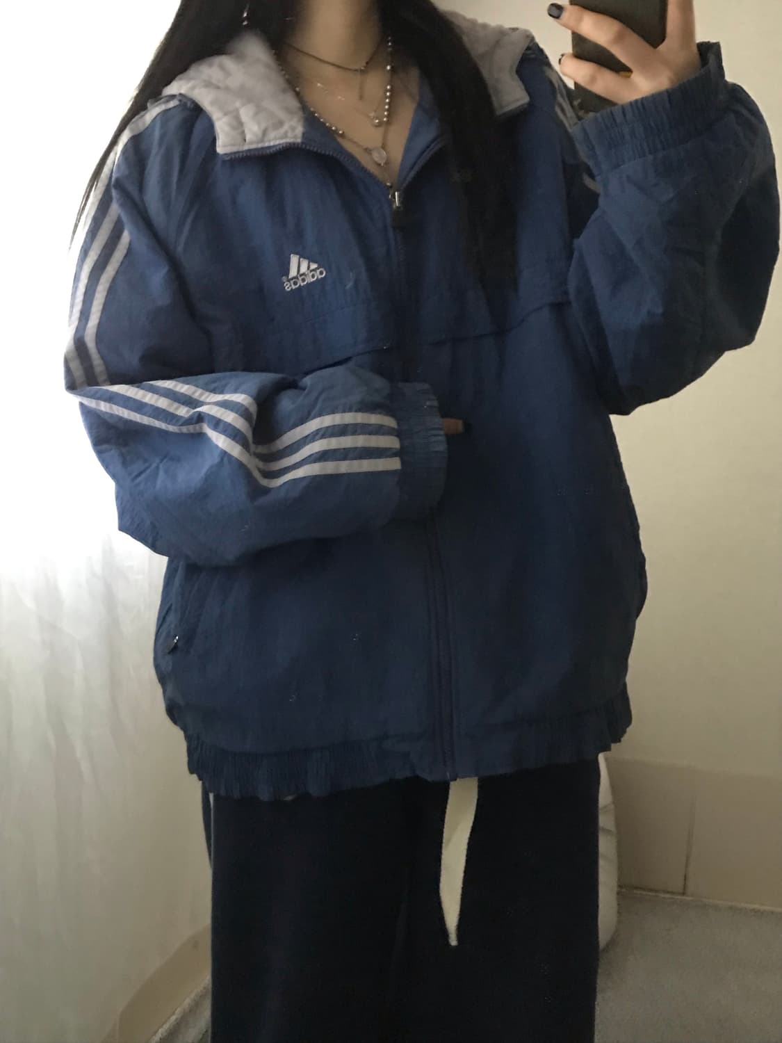 아디다스 90s 후드 누빔패딩 상품이미지4