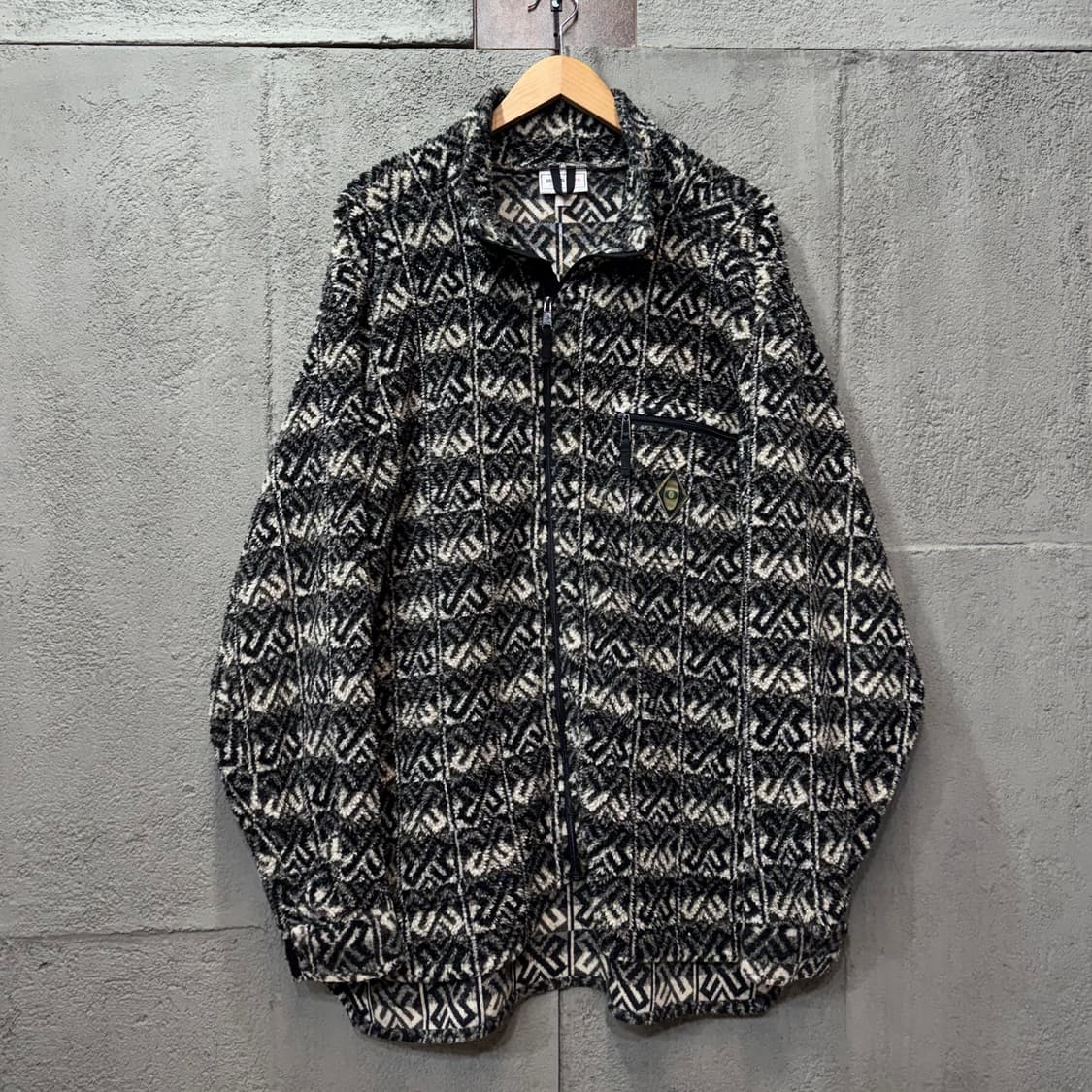 90s Obermeyer 눈꽃 패턴 후리스 집업 made in USA  상품이미지3