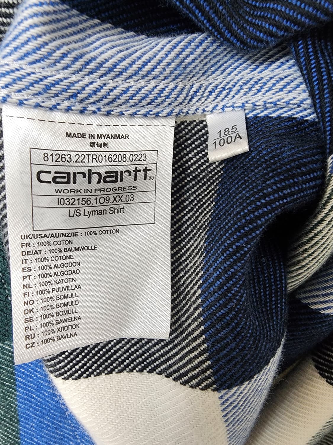 칼하트 겨울용 체크 셔츠 상품이미지7