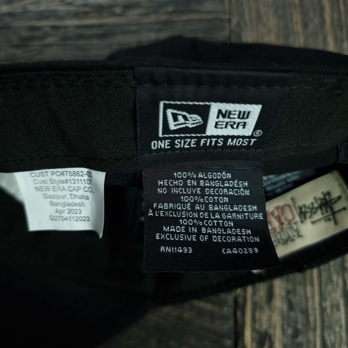 [스투시 X 뉴에라] 빅로고 자수 볼캡 블랙 P01424 상품이미지9