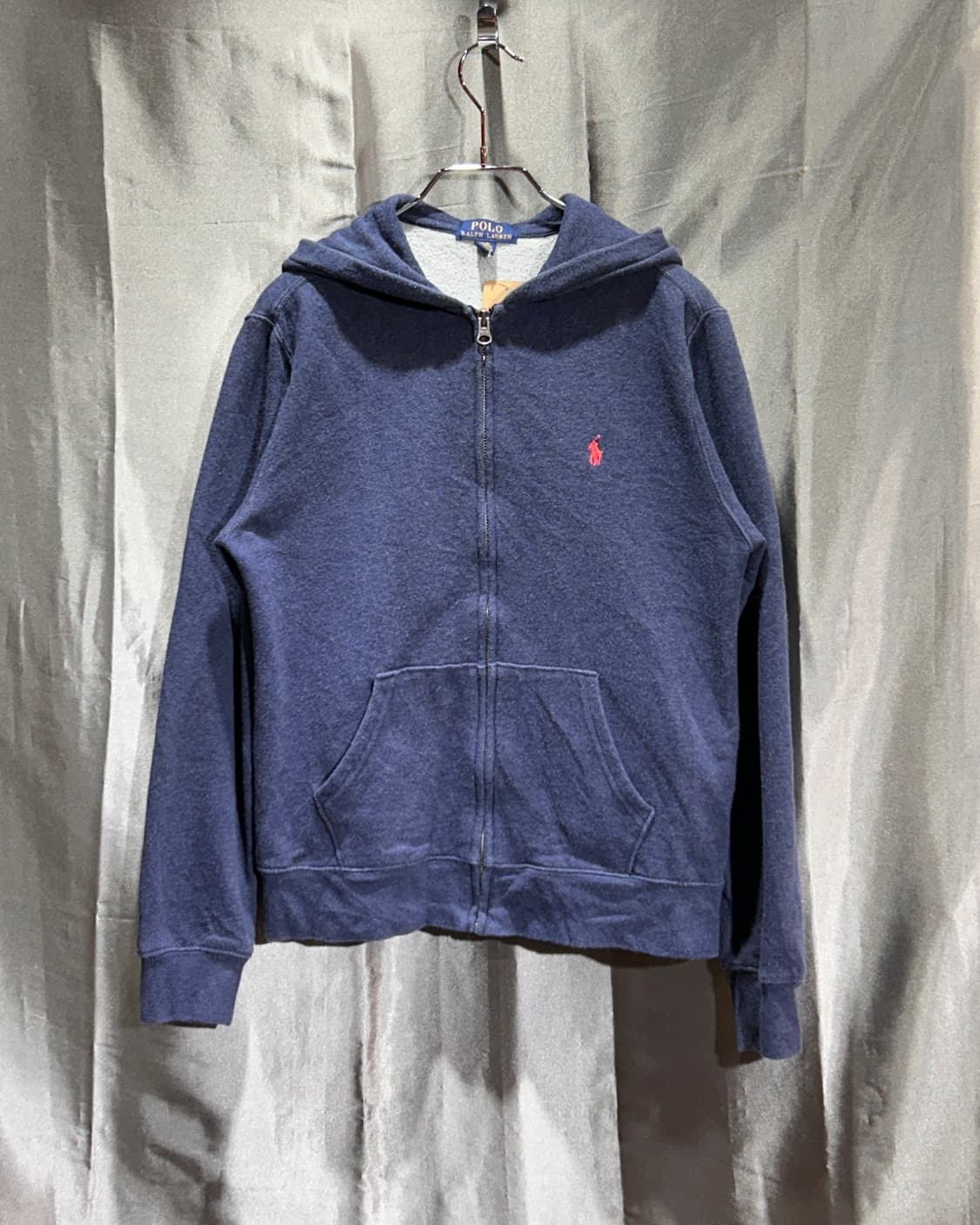 L 폴로랄프로렌 우먼스 레드 포니 네이비 후드집업 상품이미지2