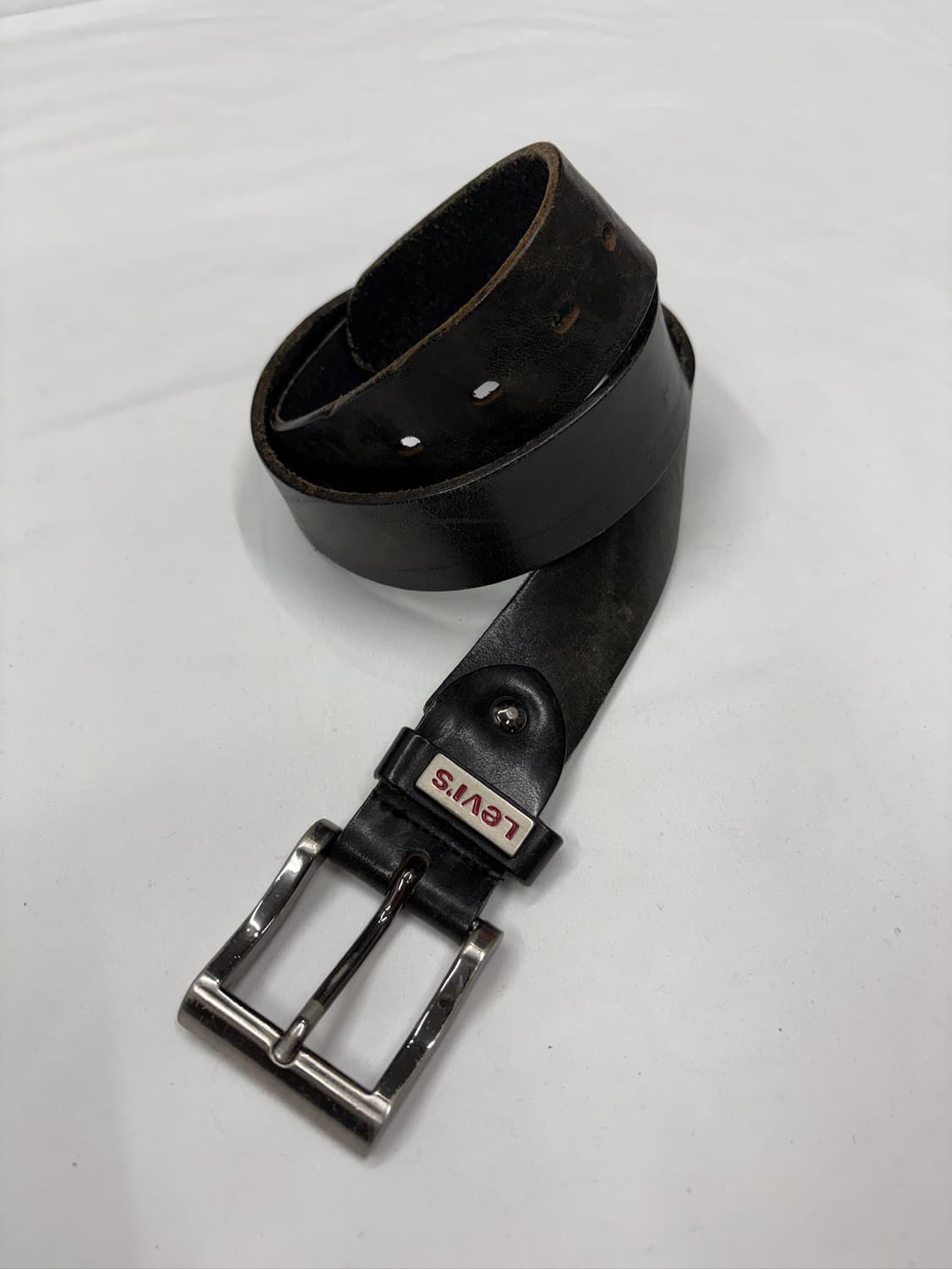 리바이스 빈티지 블랙 레더 벨트 상품이미지1