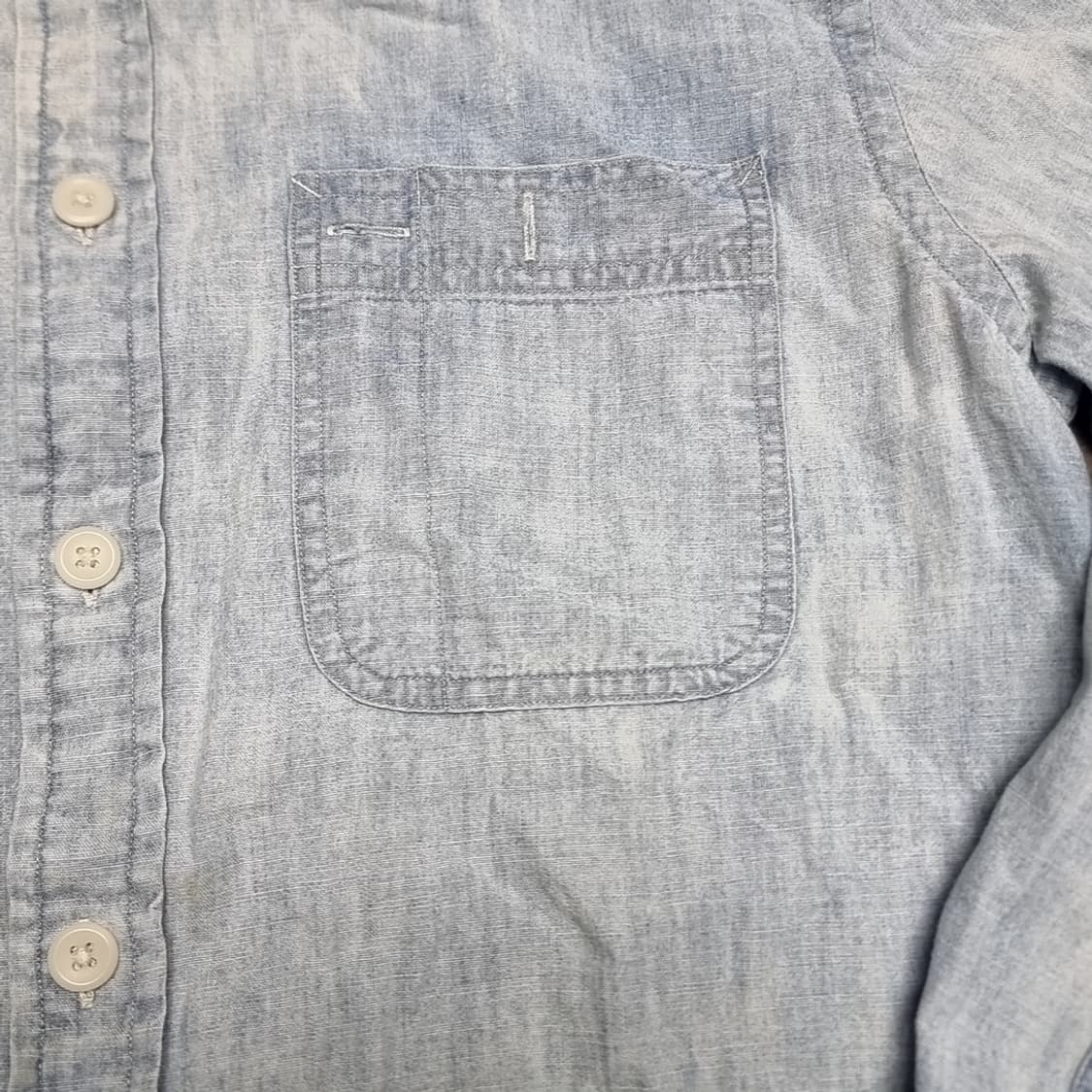 빈티지 폴로 샴브레이 셔츠 남방 긴팔(95) 상품이미지2