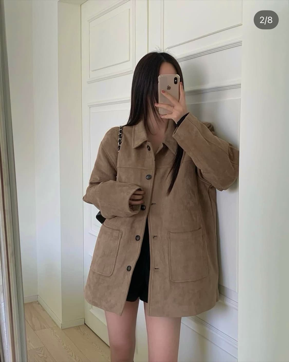 주드 누빔 안감 하프코트 상품이미지1