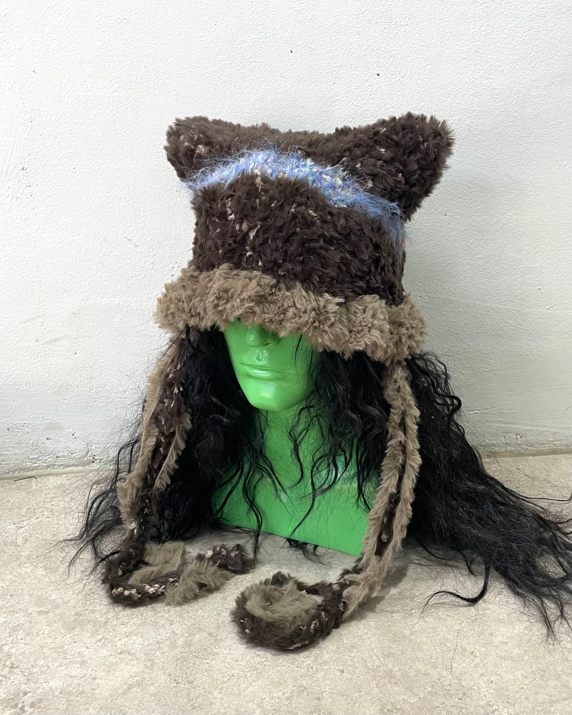 Cat Brown Fur Bucket Hat 상품이미지1