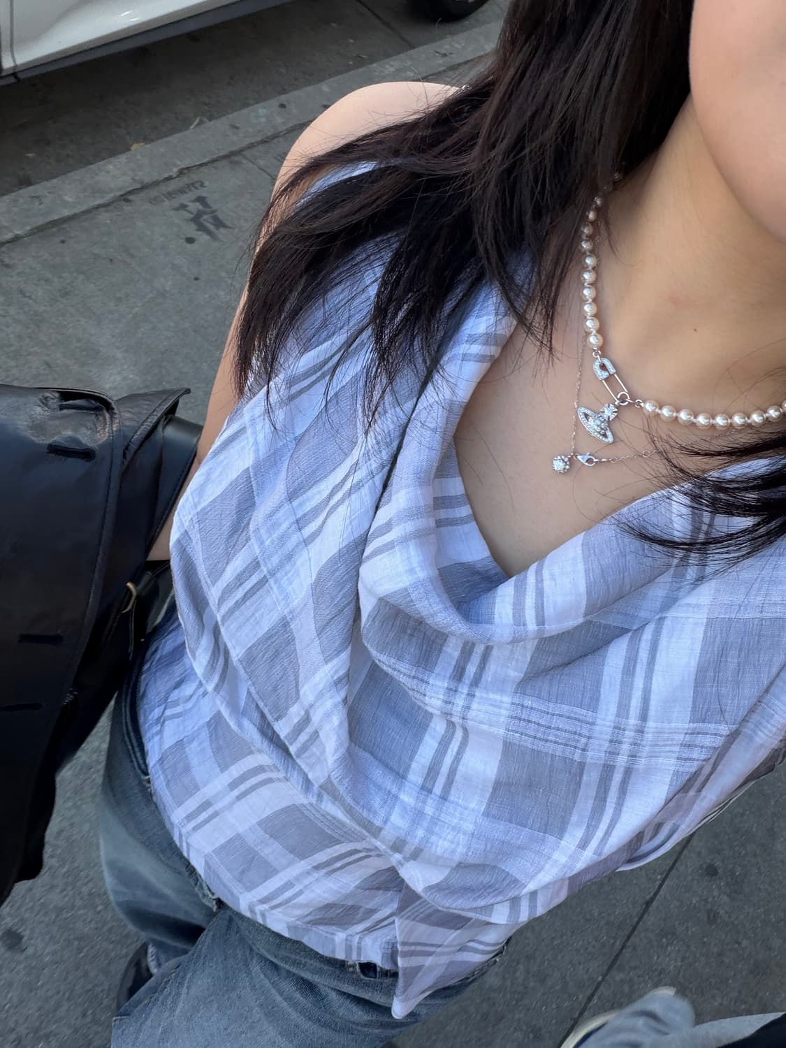 비비안 웨스트우드 슬리브리스 블라우스 상품이미지4