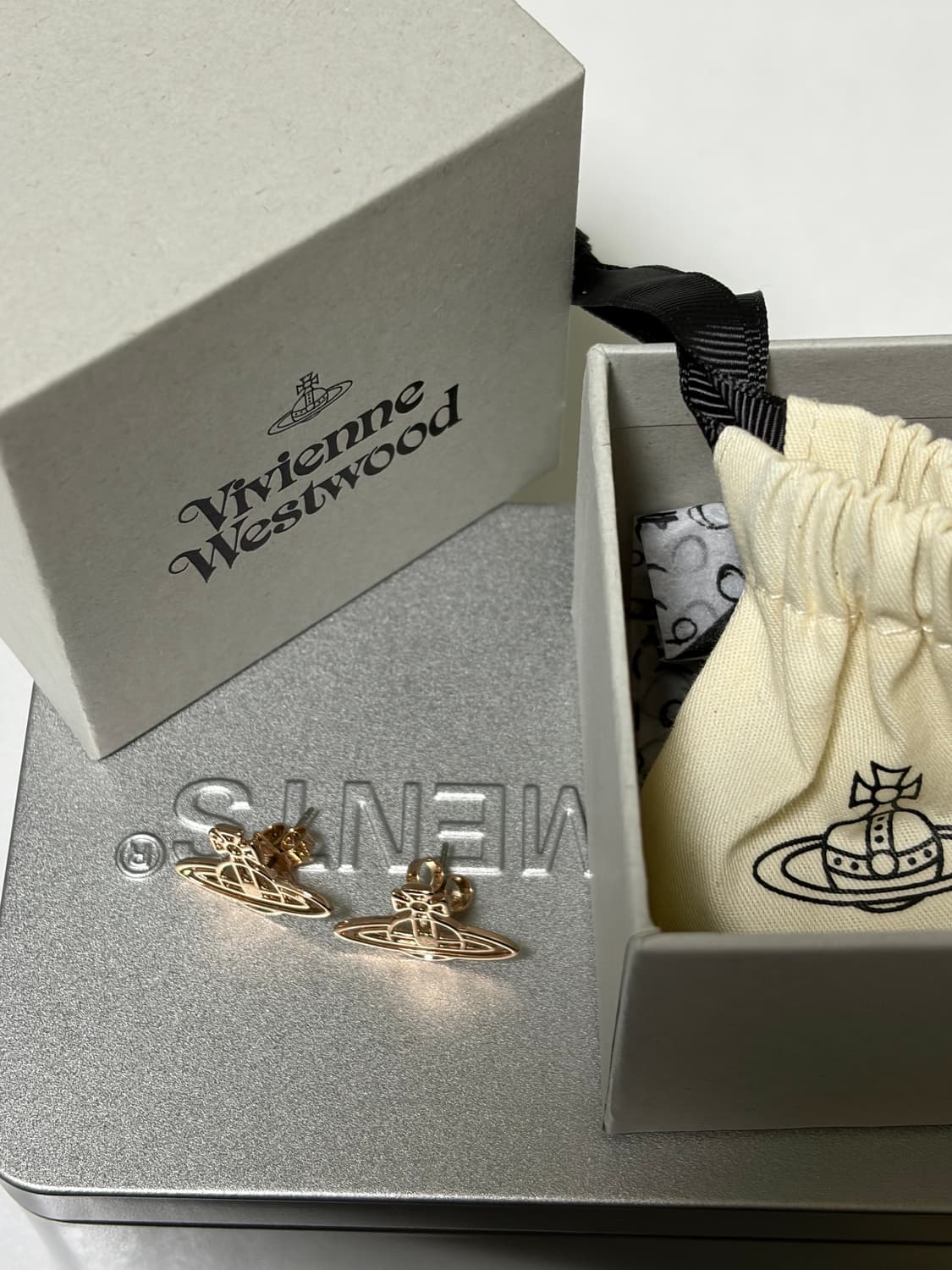 비비안웨스트우드 심볼귀걸이 로즈골드 상품이미지1