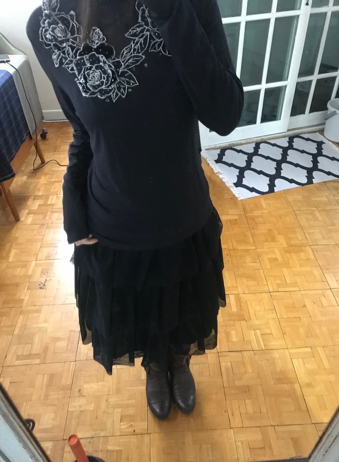 vintage pattern top 상품이미지3