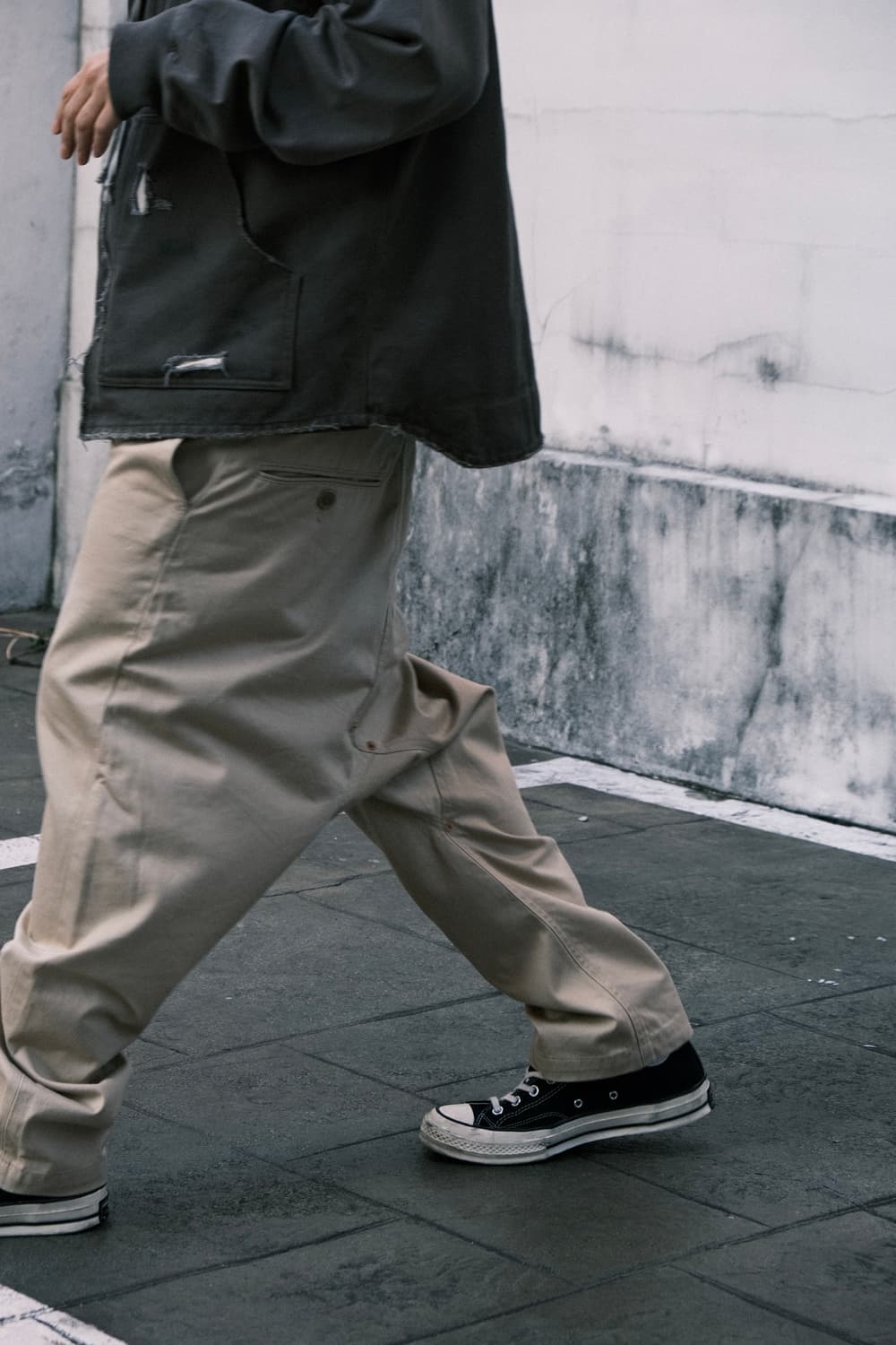 간류 사루엘 팬츠 베이지 치노팬츠 상품이미지4