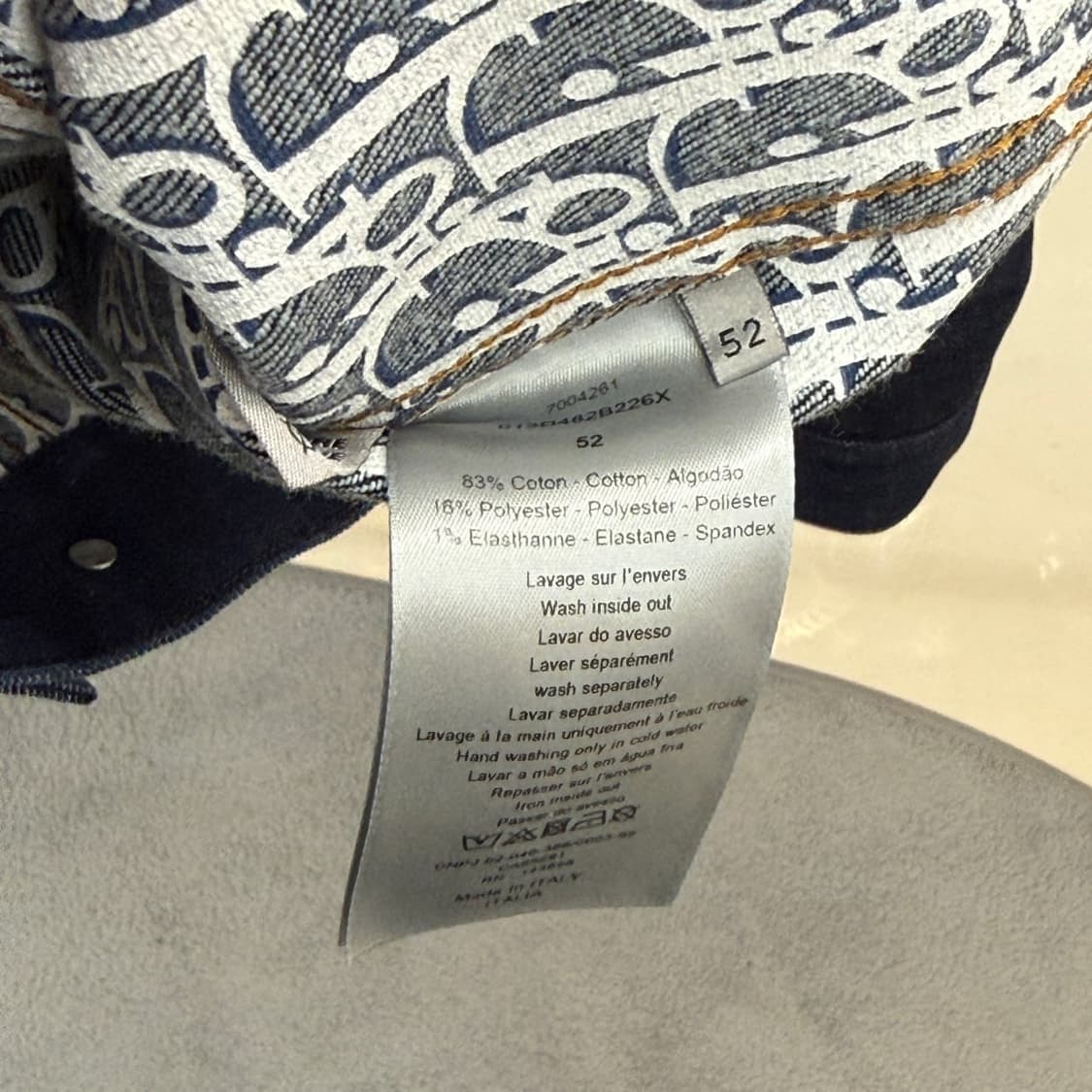 [리오브전포점] 디올 오블리크 자카드 데님 자켓 상품이미지4