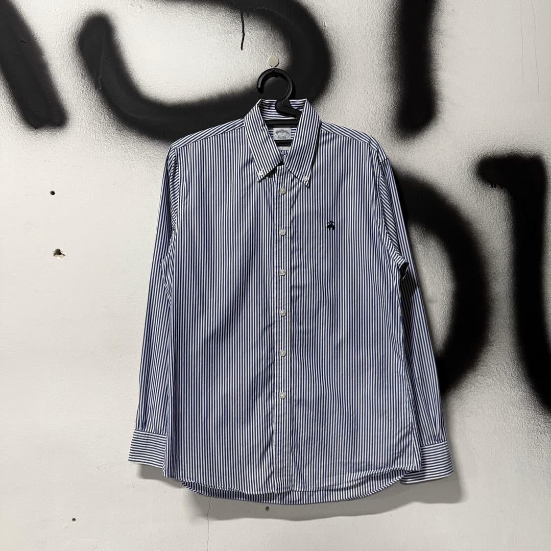 브룩스 브라더스 프리미엄 코튼 원 포인트 스트라이프 긴팔 셔츠 상품이미지1