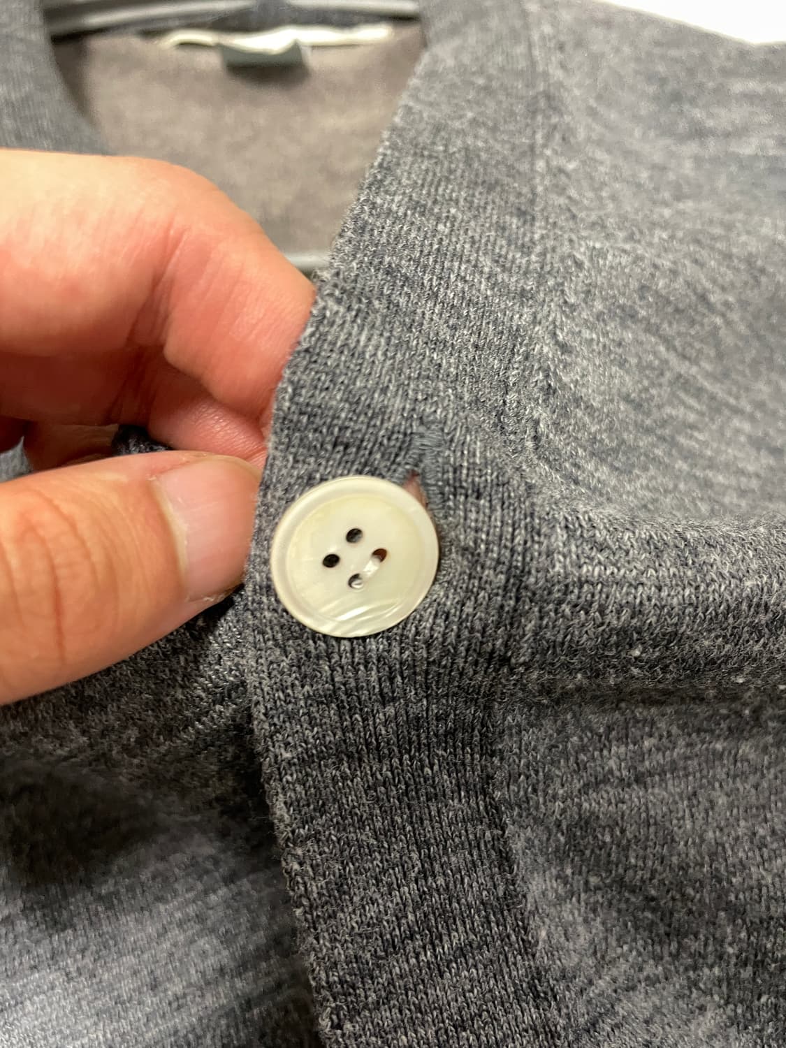 꼼데가르송 shirt 메리노울 그레이 배색 가디건 상품이미지7