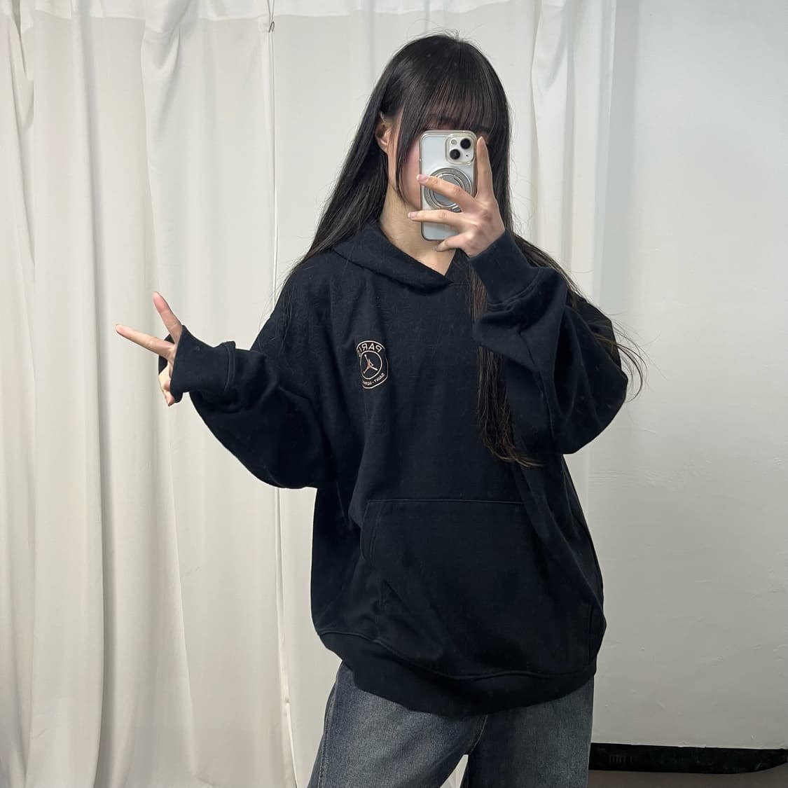 Jordan Black Hoodie 상품이미지2