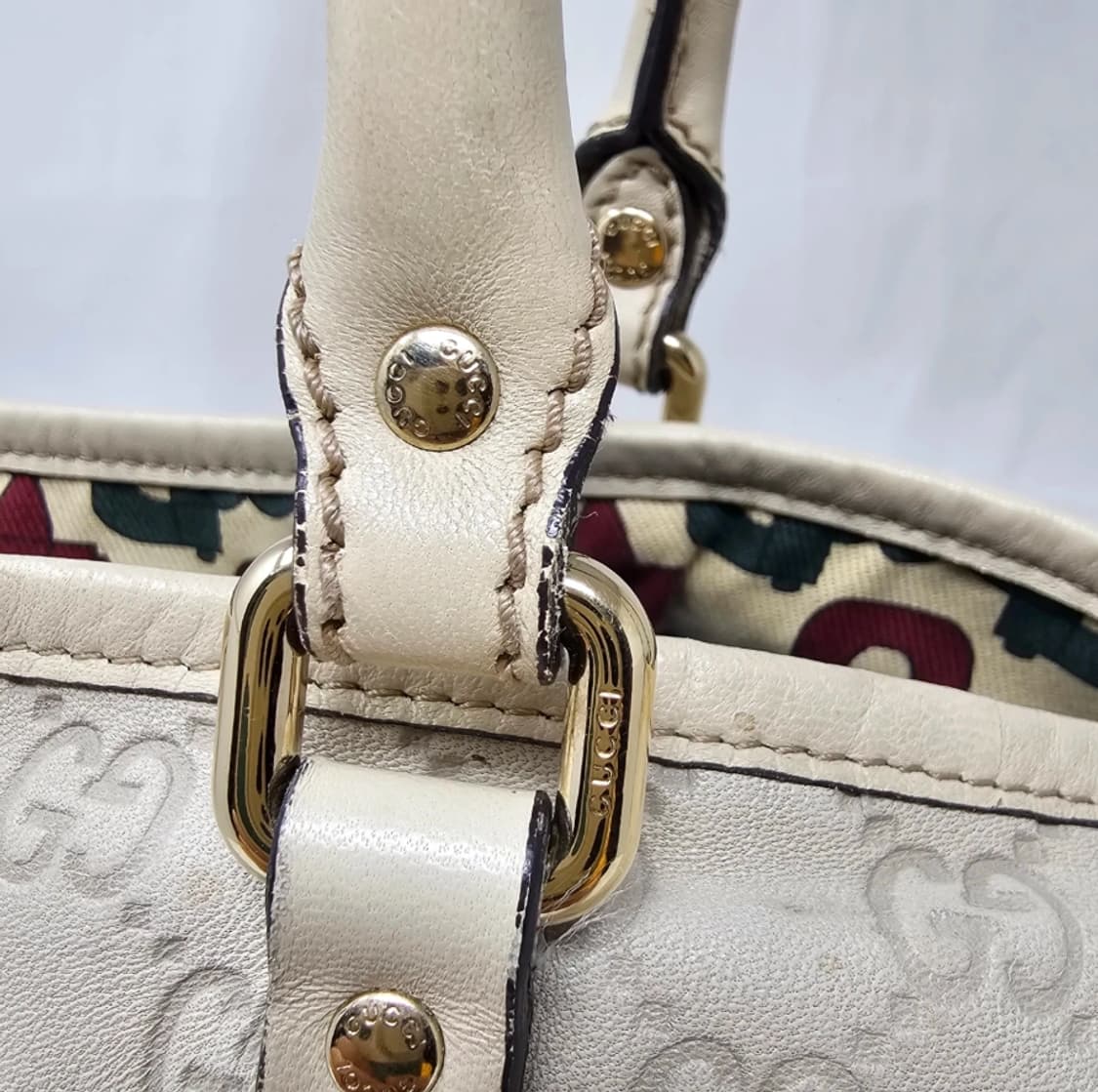구찌 GG 패턴 아이보리 토트백 상품이미지6
