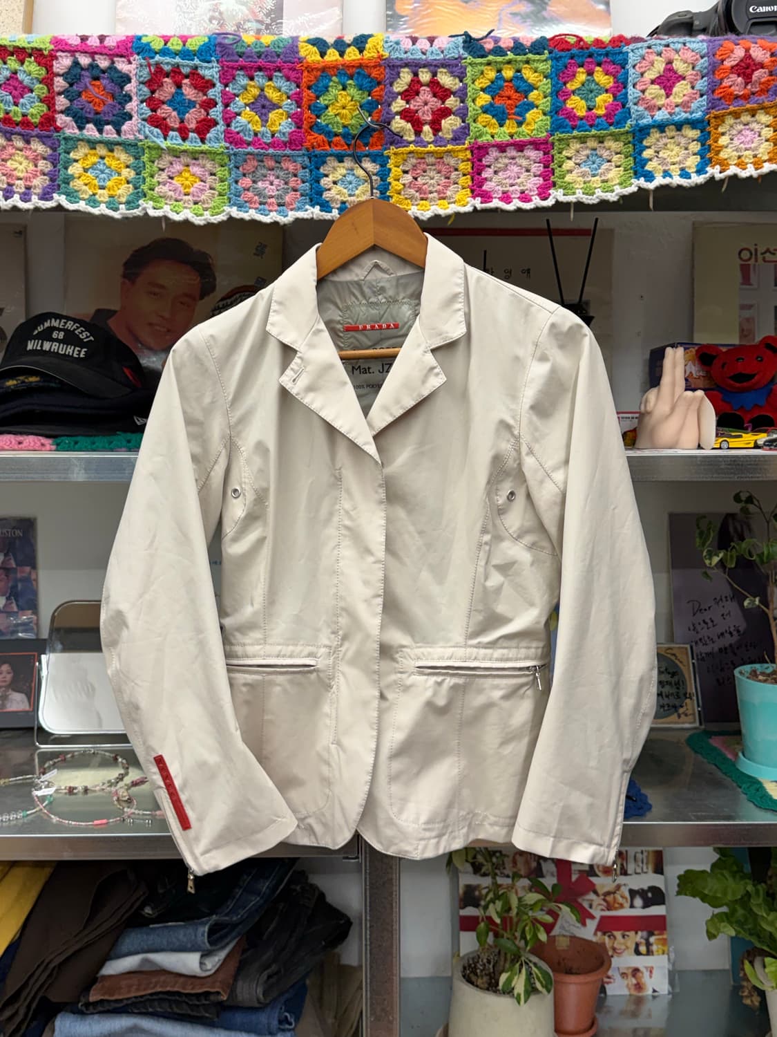 PRADA 아이보리 나일론 자켓 상품이미지3