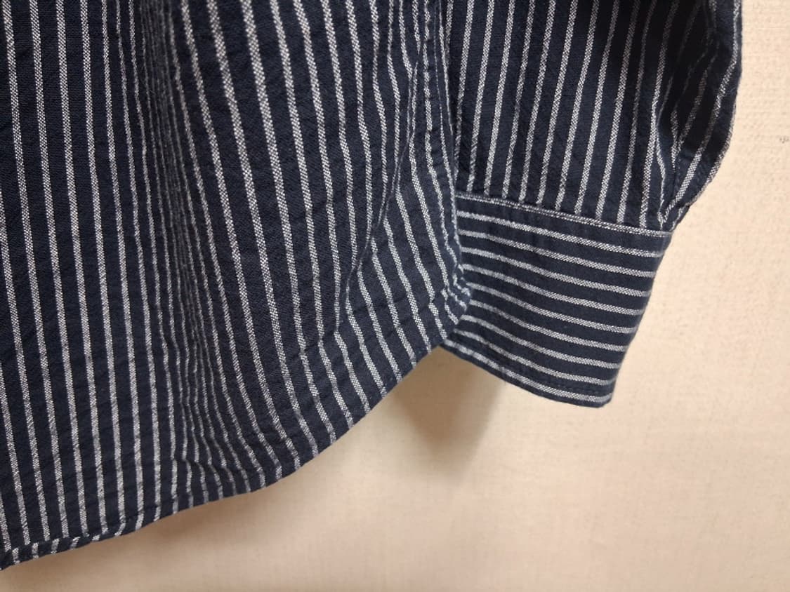  TOKYO SIDE CLOTHN 포켓체크 배색 줄무늬셔츠 4L
 상품이미지6