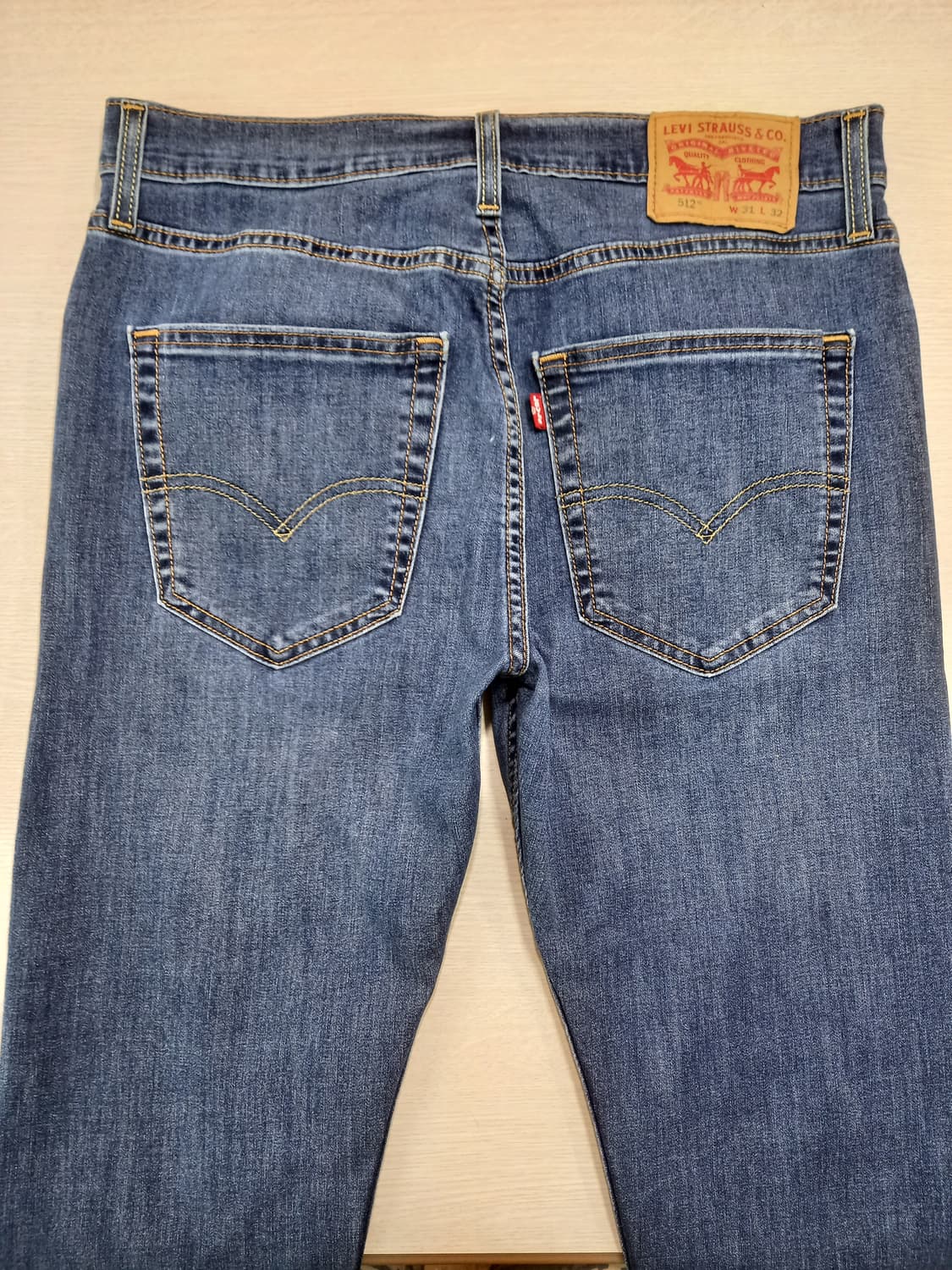 31 리바이스512 봄여름용 워싱 스판 슬림일자진 31-487 상품이미지4