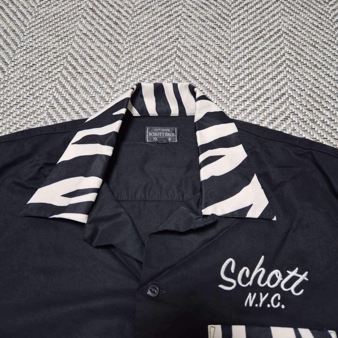 Schott 얼룩말 패턴 셔츠 (M)
 상품이미지3
