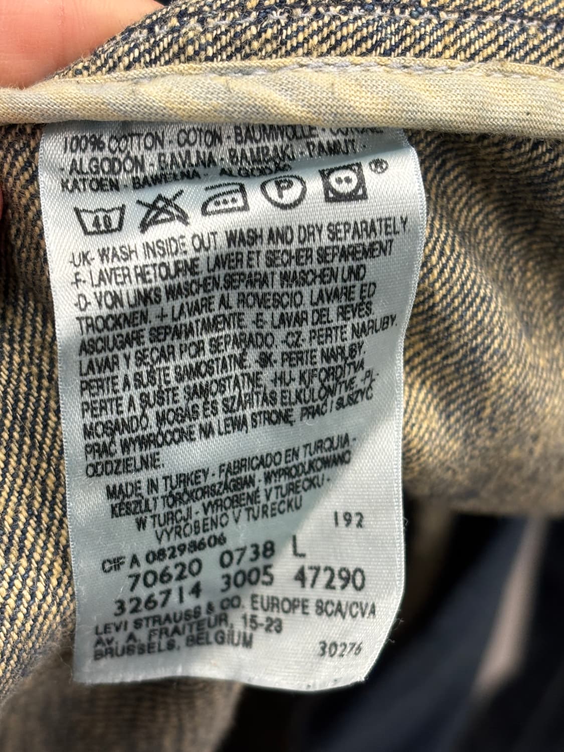 리바이스 빈티지 청자켓 L 상품이미지6