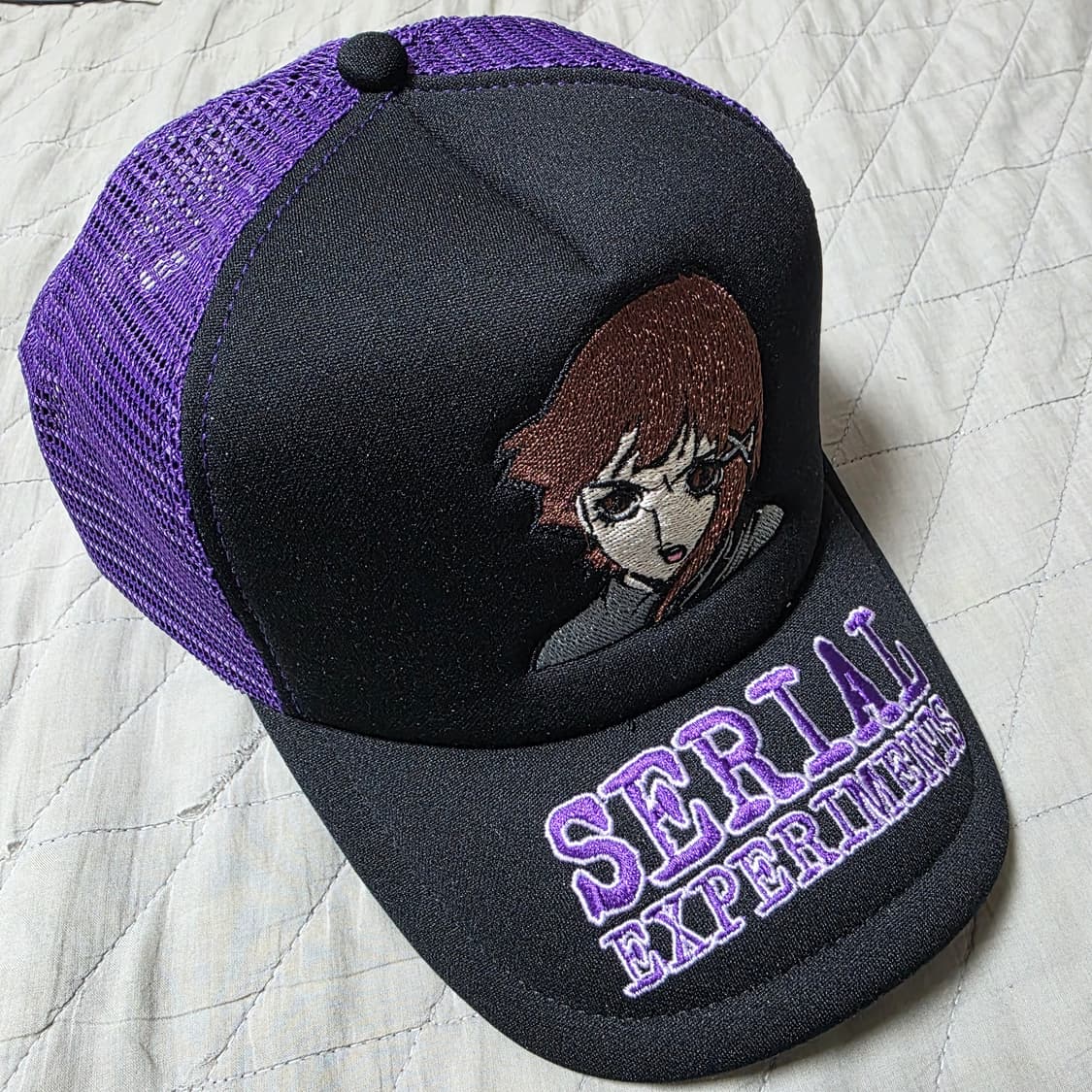 [OS] BOOT 레인 lain 시리얼 익스페리먼츠 5패널 매쉬 투톤 캡 상품이미지1