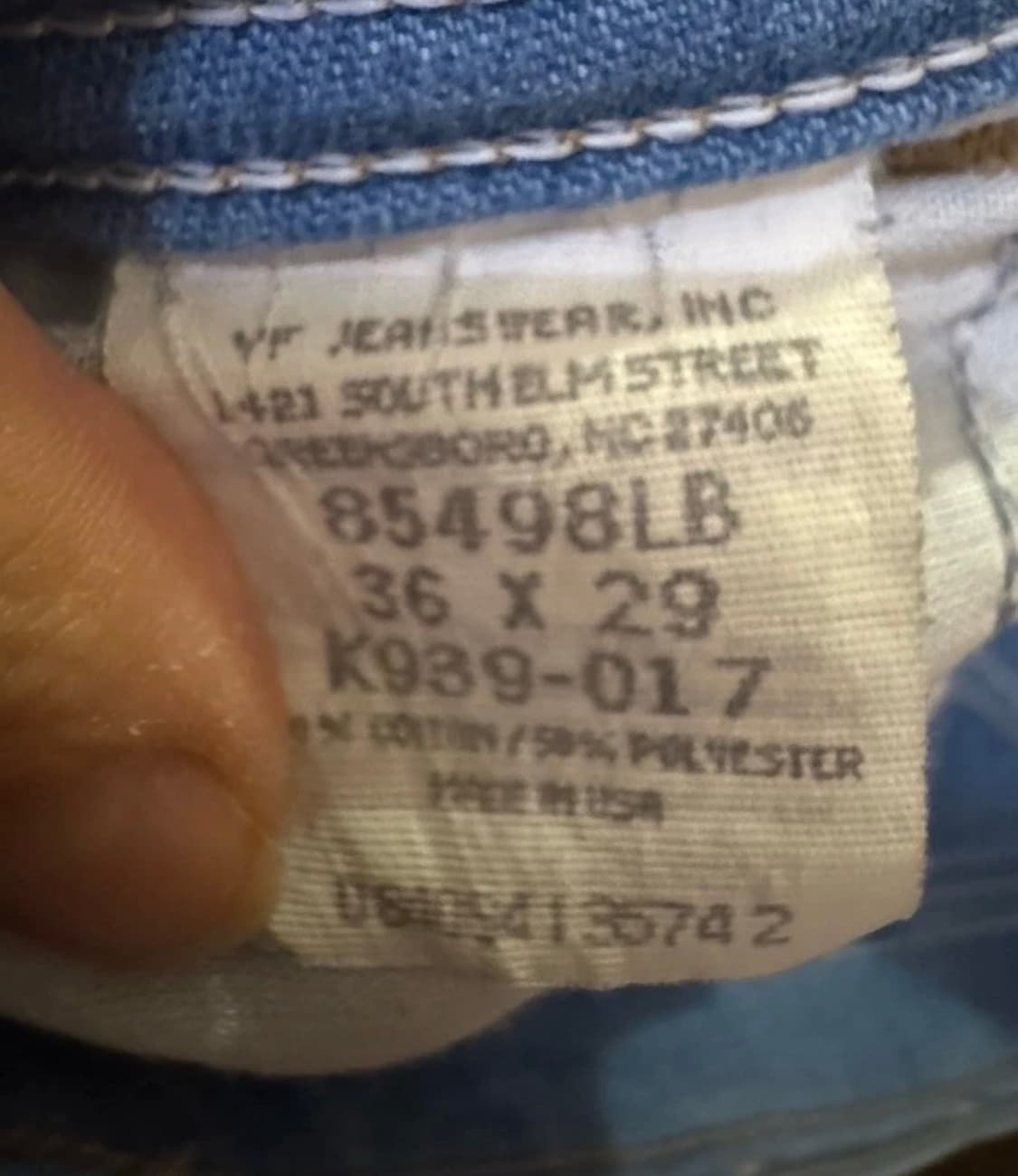 1970-80 빈티지 랭글러 청바지 36x29 made in USA 상품이미지4