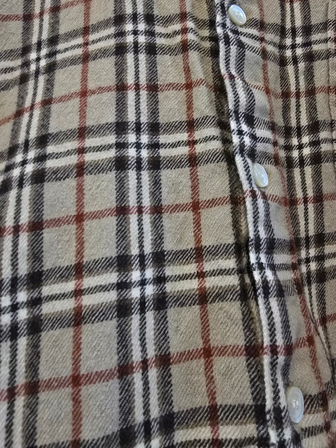순모 체크 셔츠 XL 상품이미지4